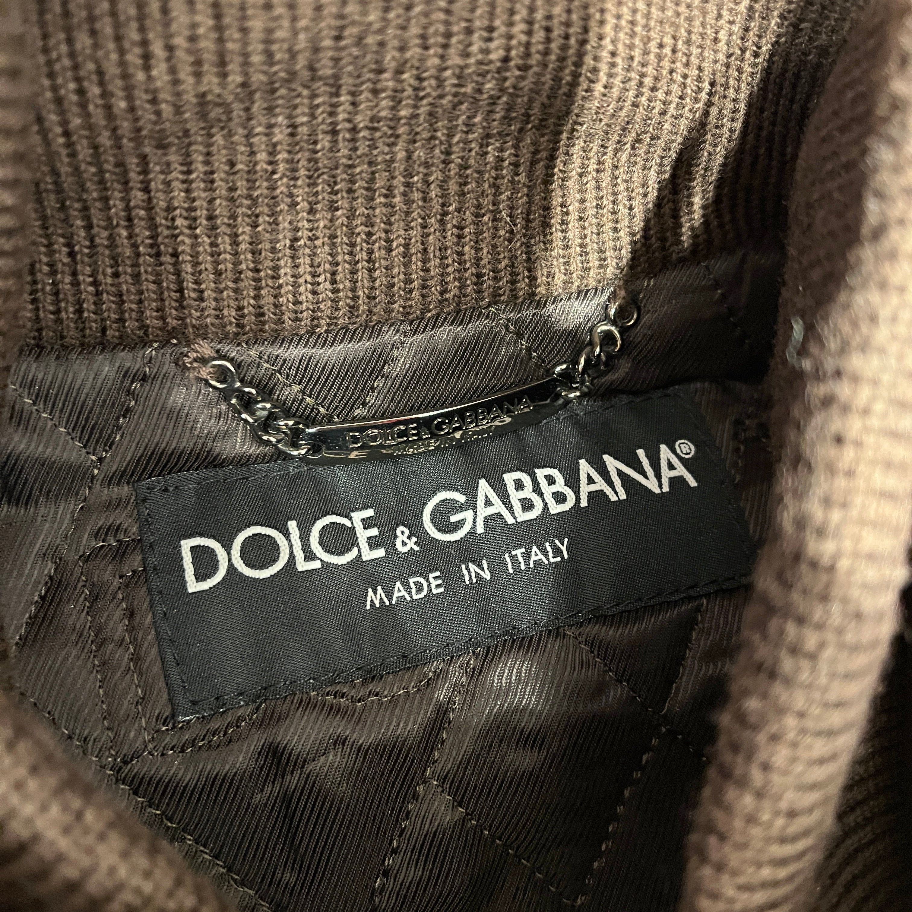 DOLCE&GABBANA/Leather Jkt/48/Lambskin/BRD/METALLIC BIKER JACKET view 3