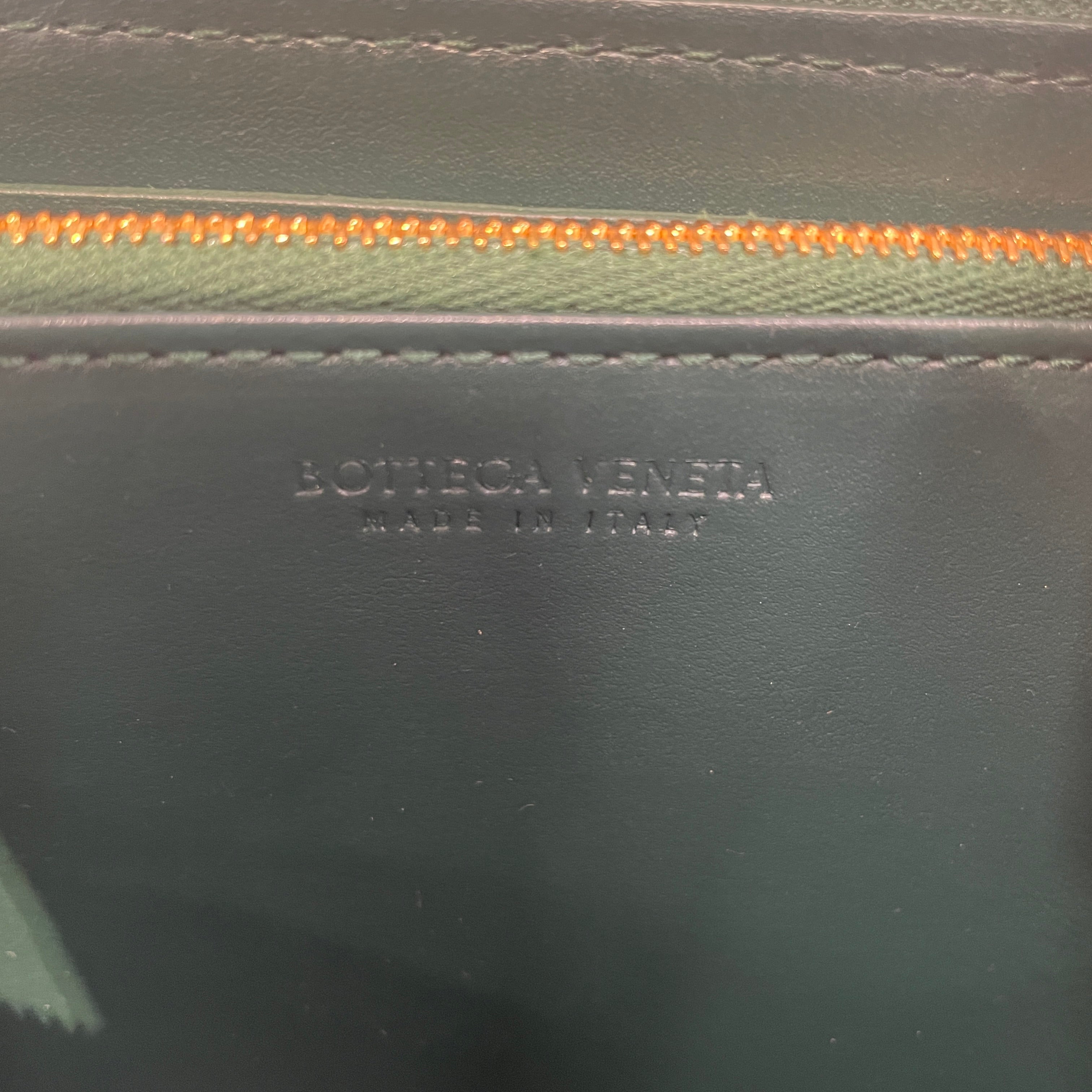 BOTTEGA VENETA/Long Wallet/Leather/GRN/L's/Cassette ZIp view 3