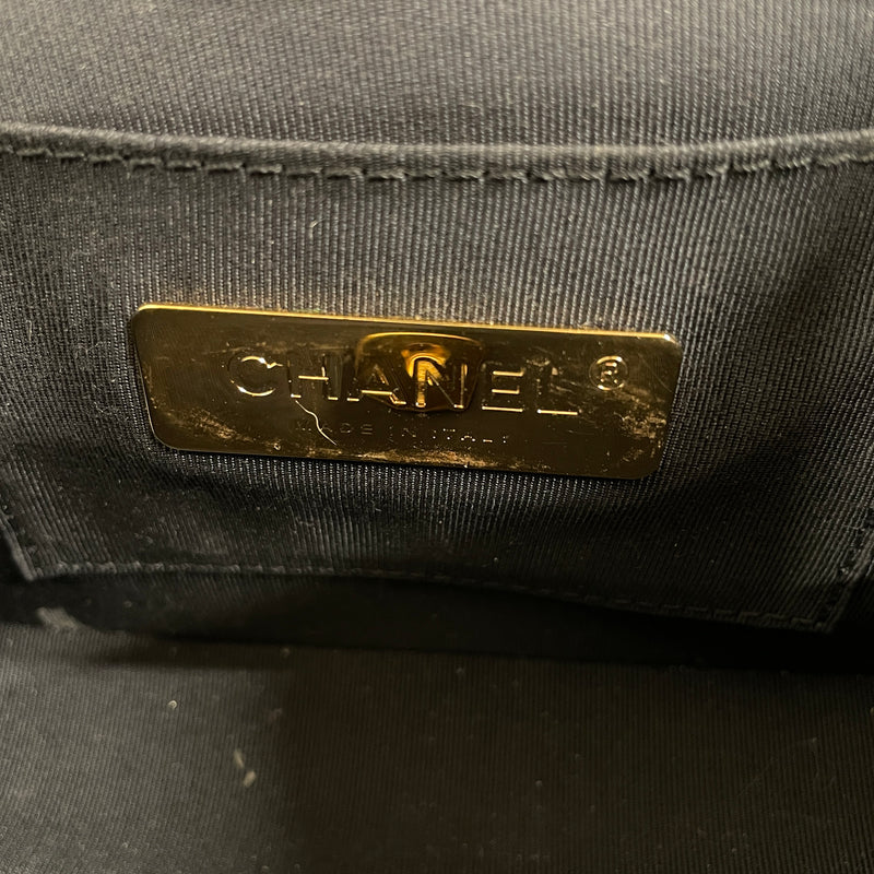 CHANEL/Cross Body Bag/Leather/NVY/TWO TONE FLAP BAG