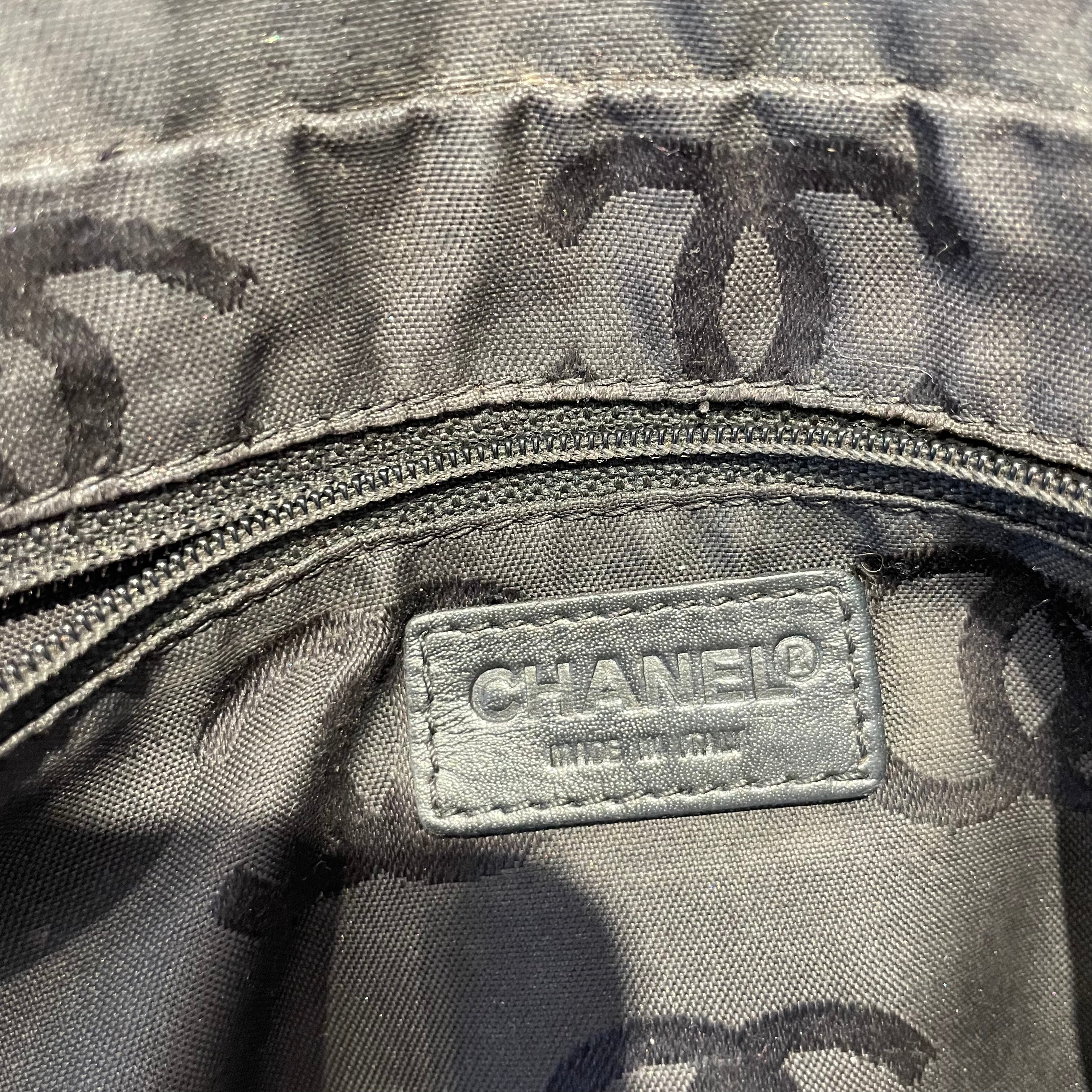 CHANEL/Hand Bag/Cotton/BLK/Chanel Bowling bag view 3