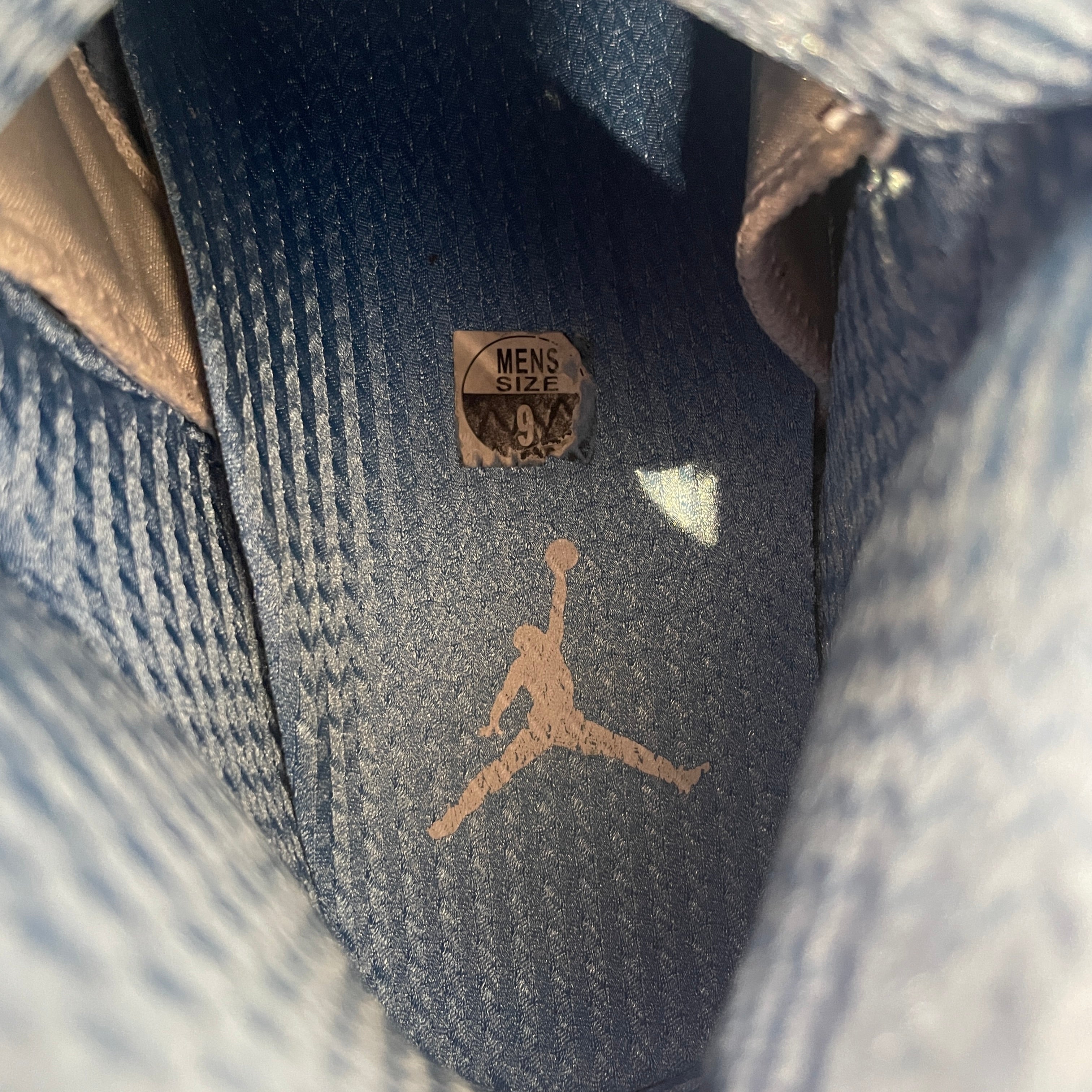 NIKE/Hi-Sneakers/US 9/Suede/BLU/jordan 5 retro unc blue view 3