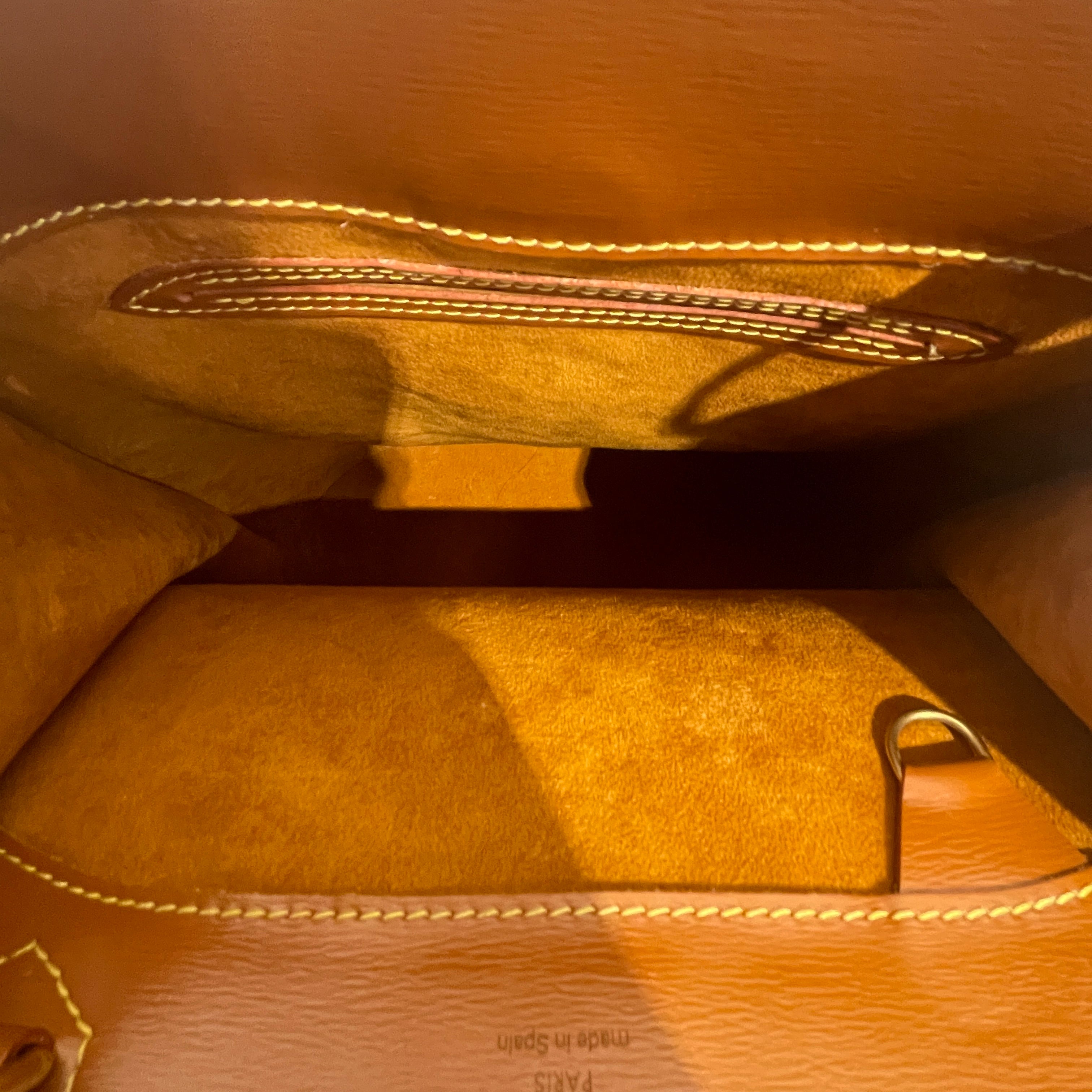 LOUIS VUITTON/Hand Bag/Leather/ORN/Vintage Orange Epi Cluny Bag view 3