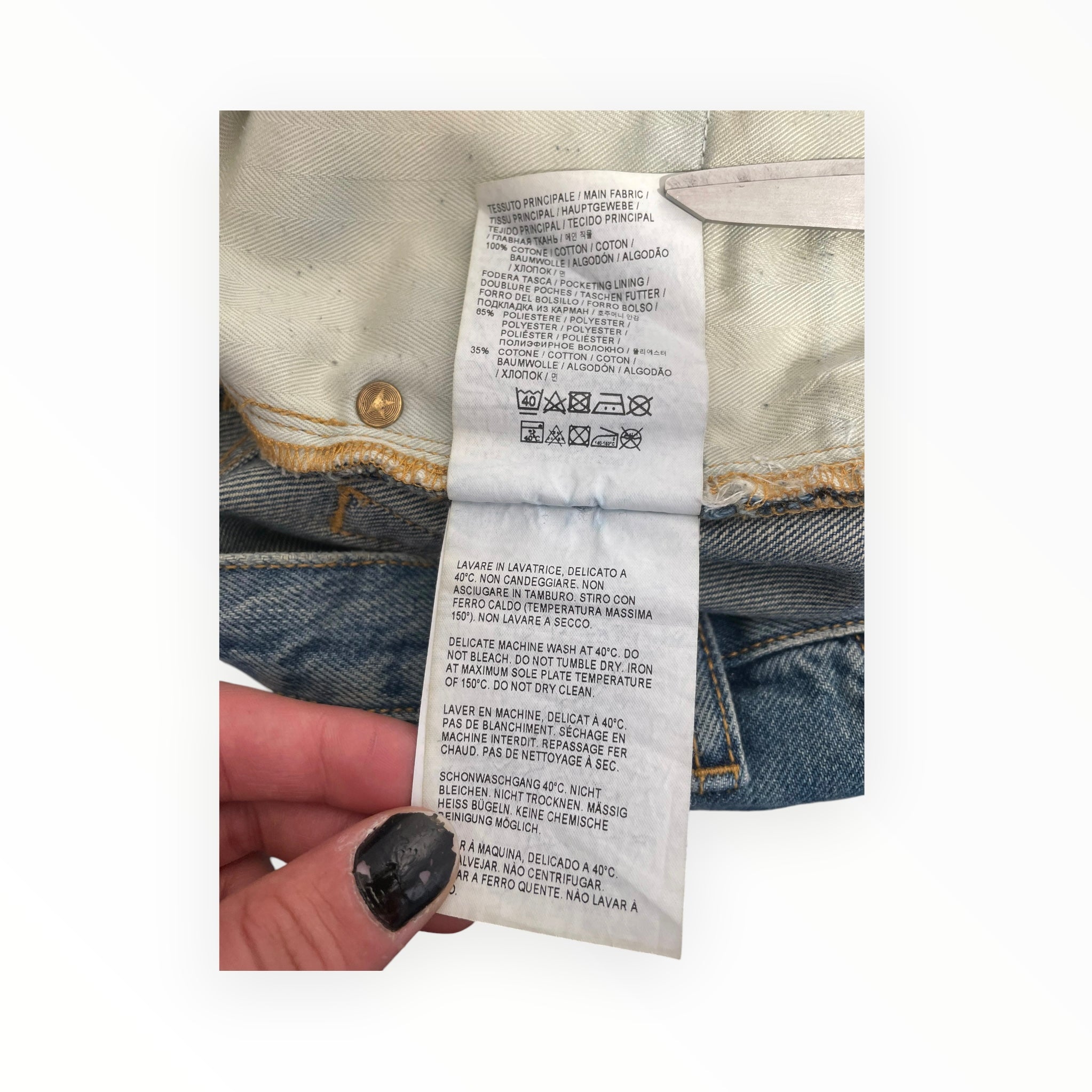 GOLDEN GOOSE/Pants/Denim/BLU/HALF STSAR METAL PIN ON BACK view 4