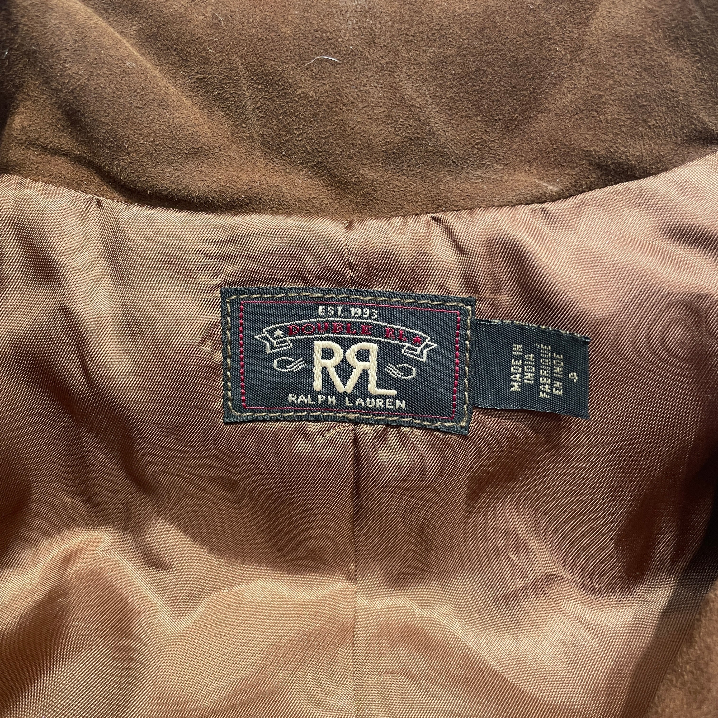 RALPH LAUREN BLACK LABEL/Shirt/4/Suede/BRW/BLAZER view 3