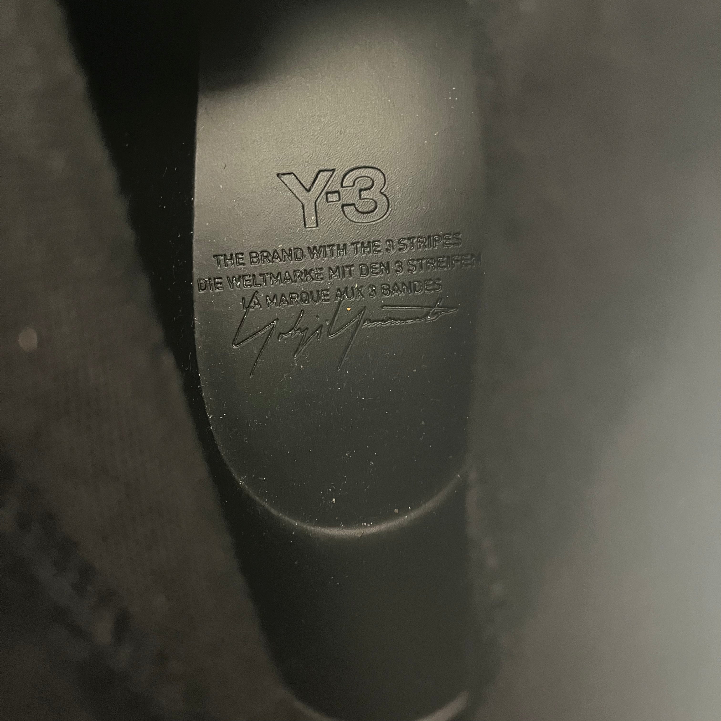 Y-3/Low-Sneakers/US 12/BLK/WHT TIP/ APX 21T001 view 3