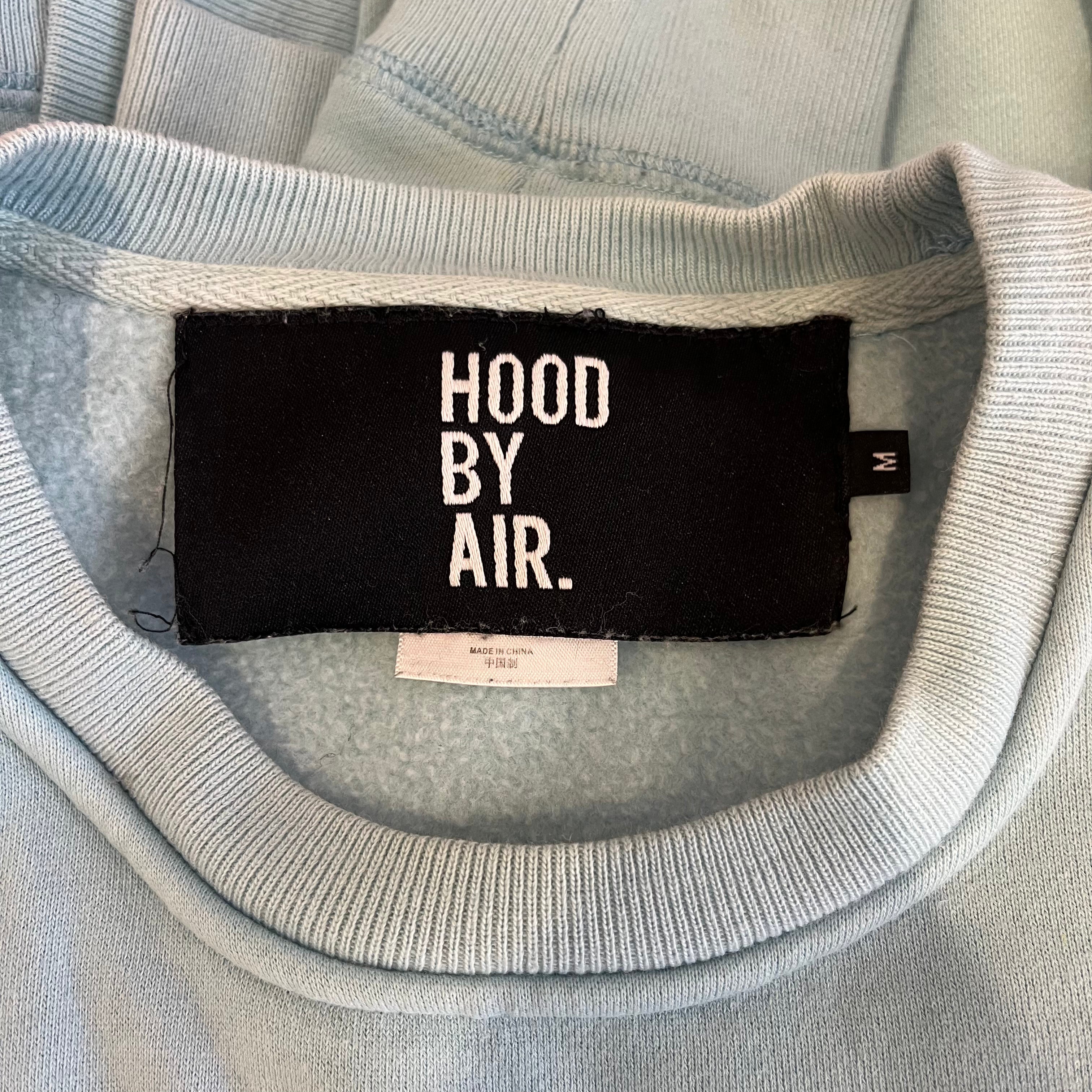 HOOD BY AIR./Heavy Sweater/M/Cotton/BLU/statix zipper crewneck view 3