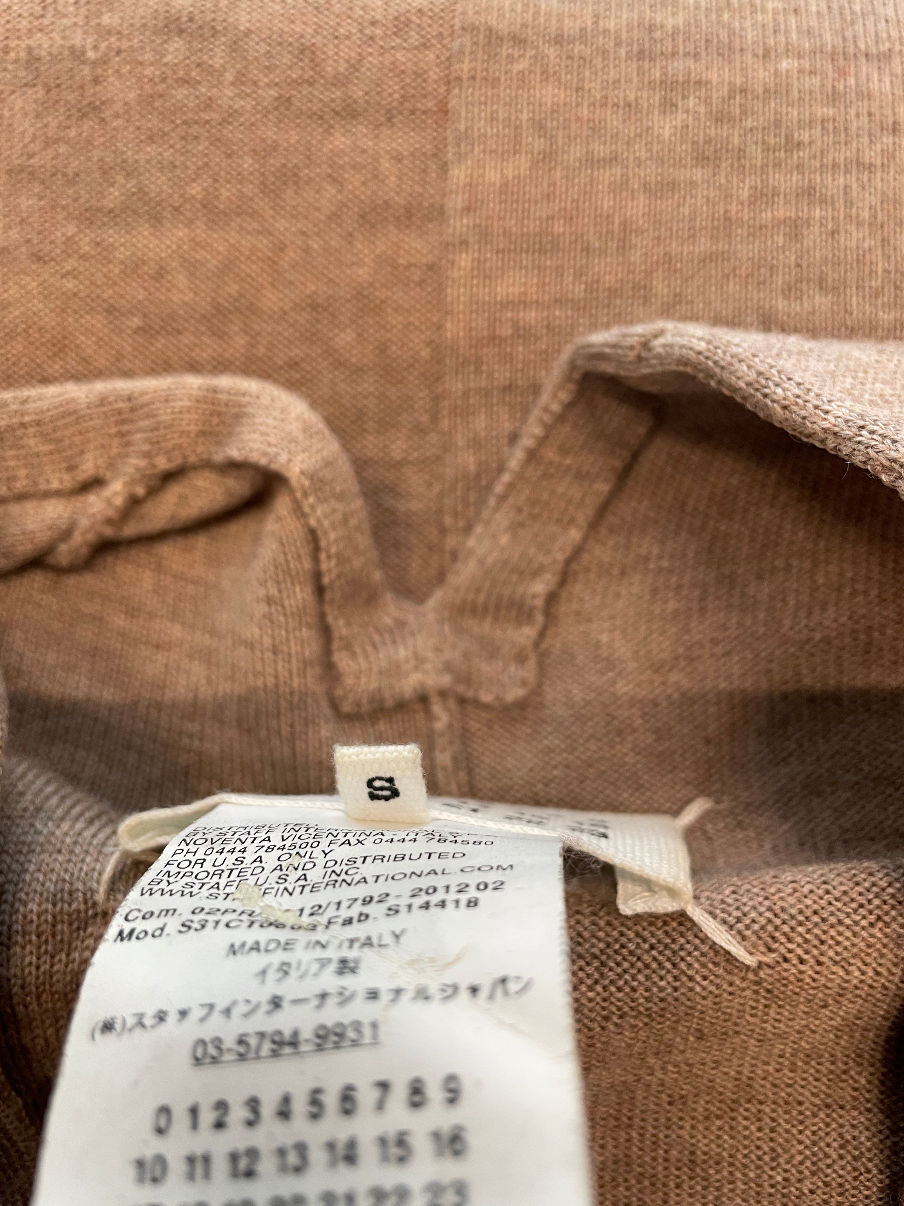 Maison Martin Margiela/Sweater/S/Wool/KHK/LONG SWEATER V NECK view 4