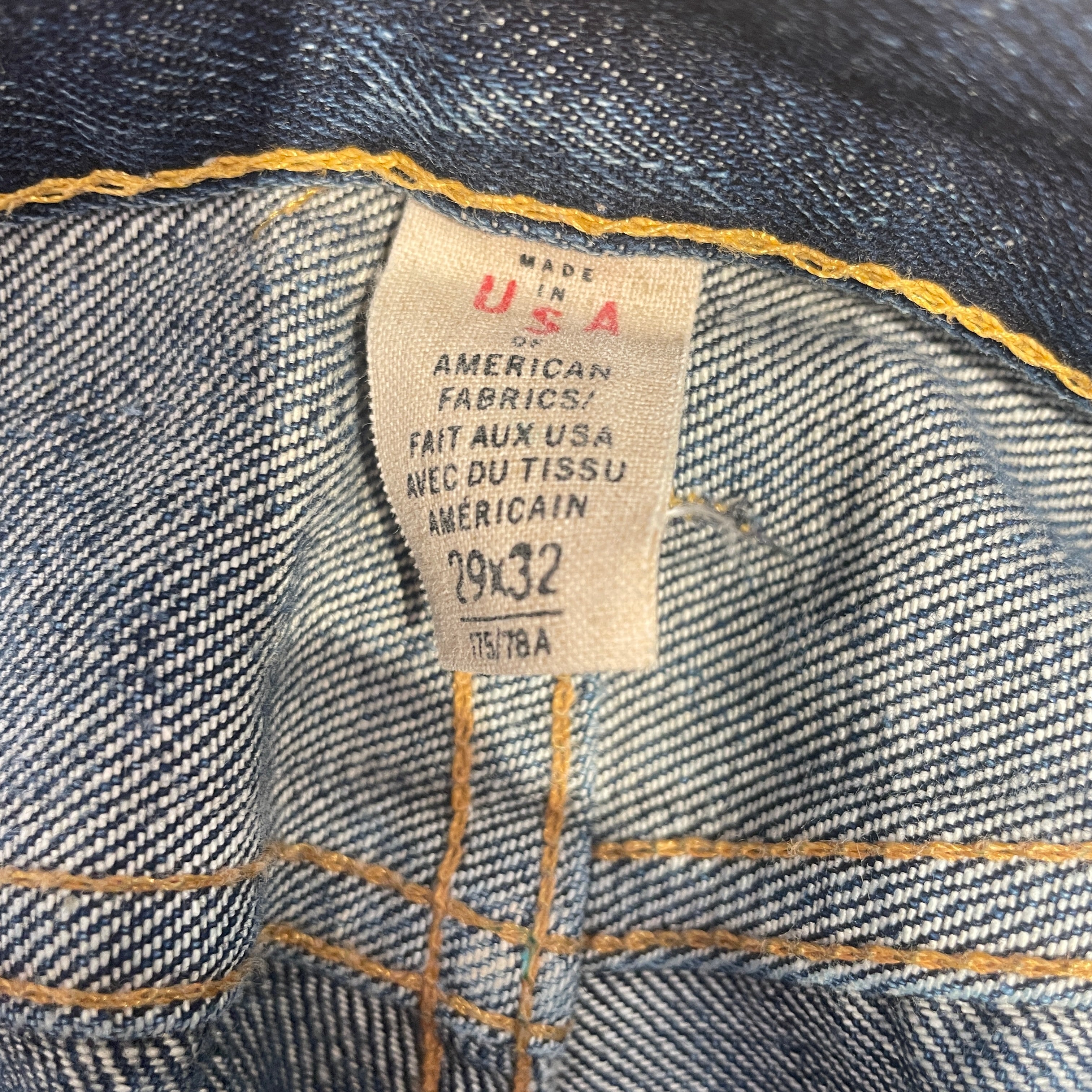 RRL/Pants/29/Denim/NVY/RN #41381 acid wash view 4