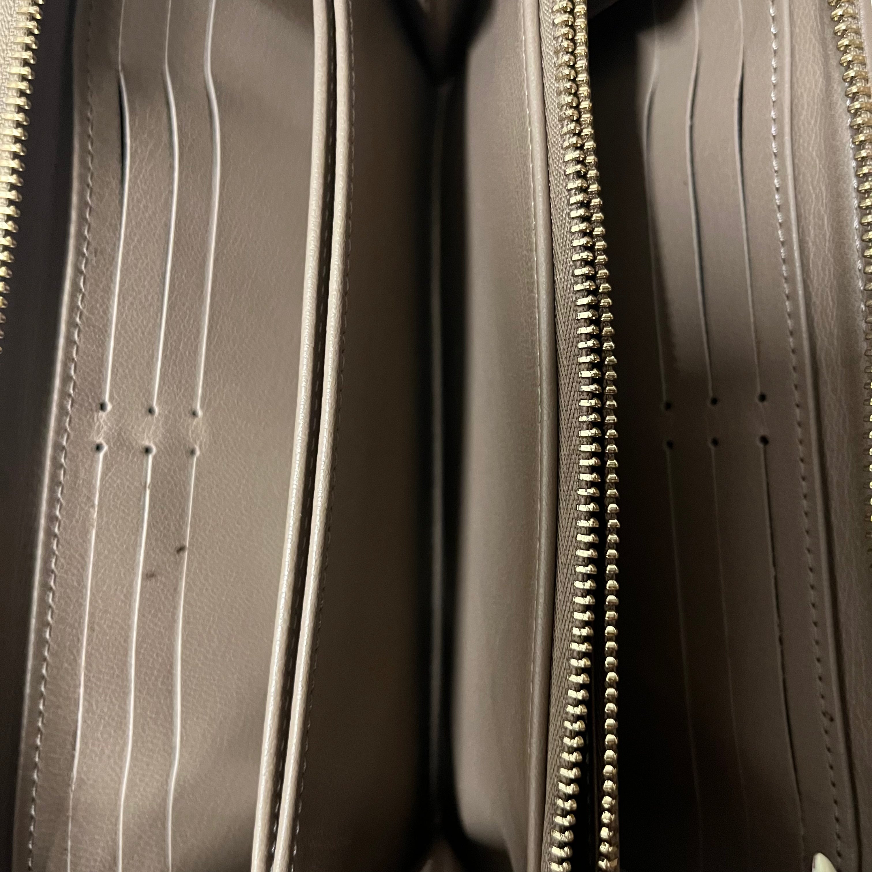 LOUIS VUITTON/Long Wallet/Monogram/Leather/BEG/L's/ZIppy wallet view 5