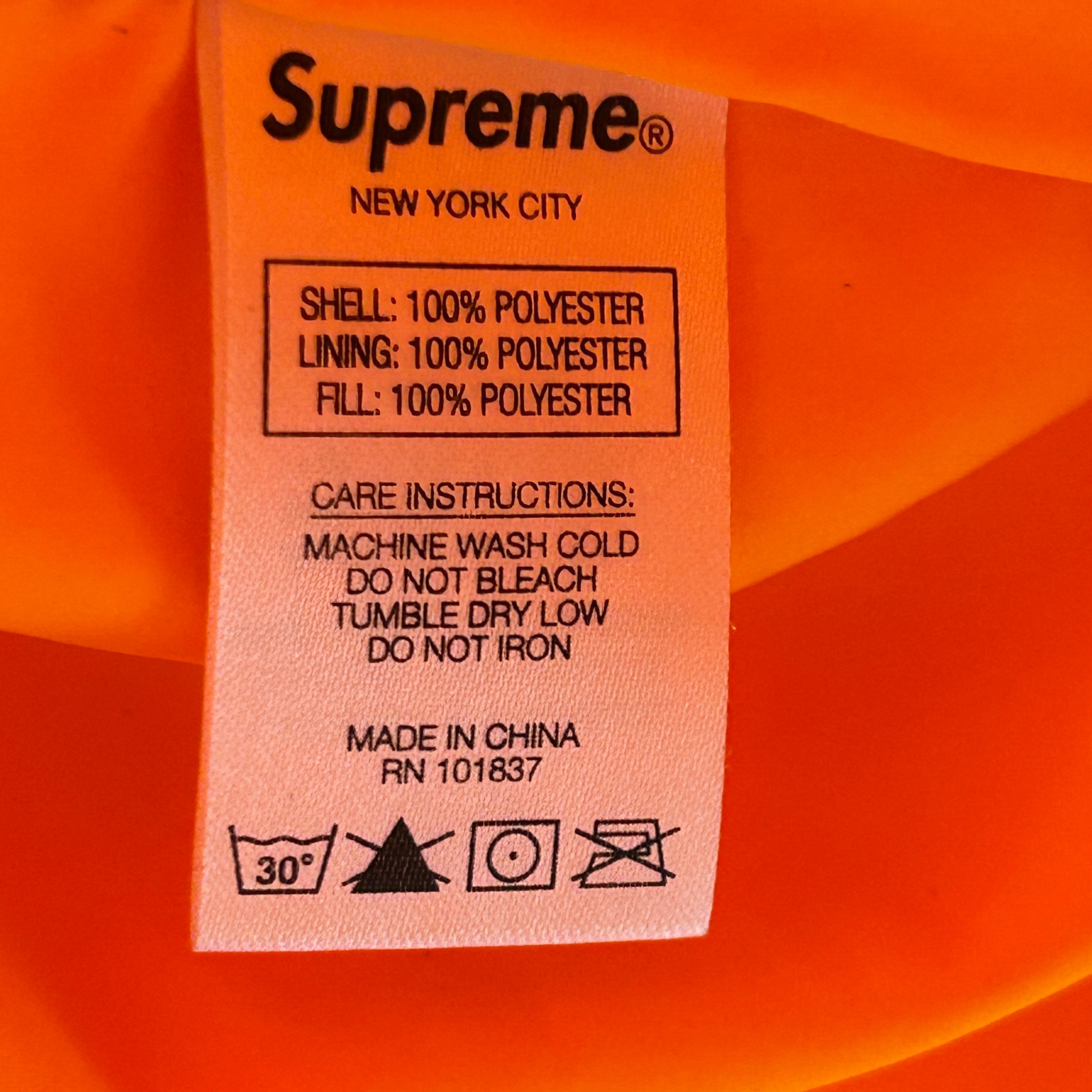 Supreme/Puffer Jkt/M/Polyester/ORN/Iggy Puffer view 4