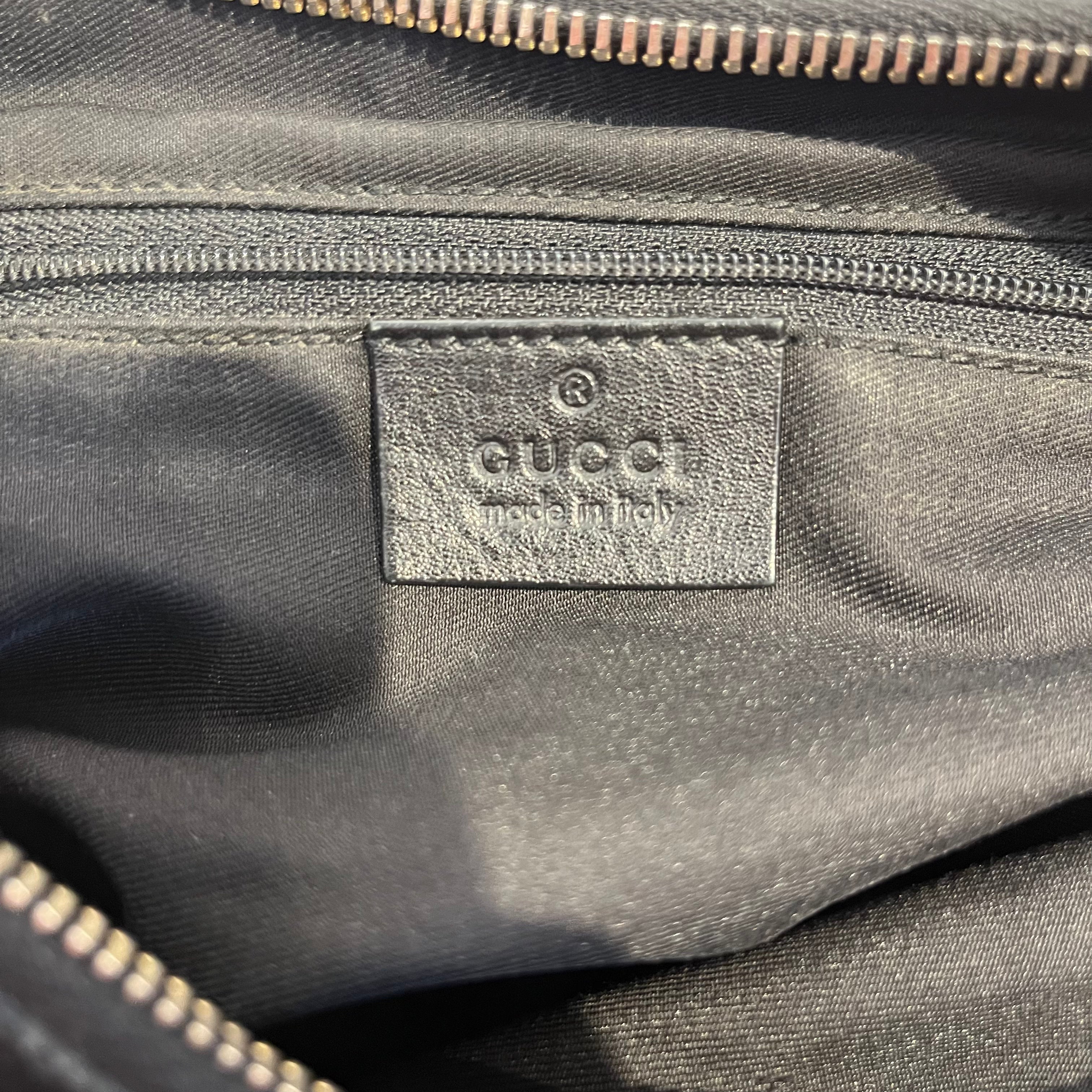 GUCCI/Hand Bag/Monogram/Cotton/BLK/ABBEY D RING view 4