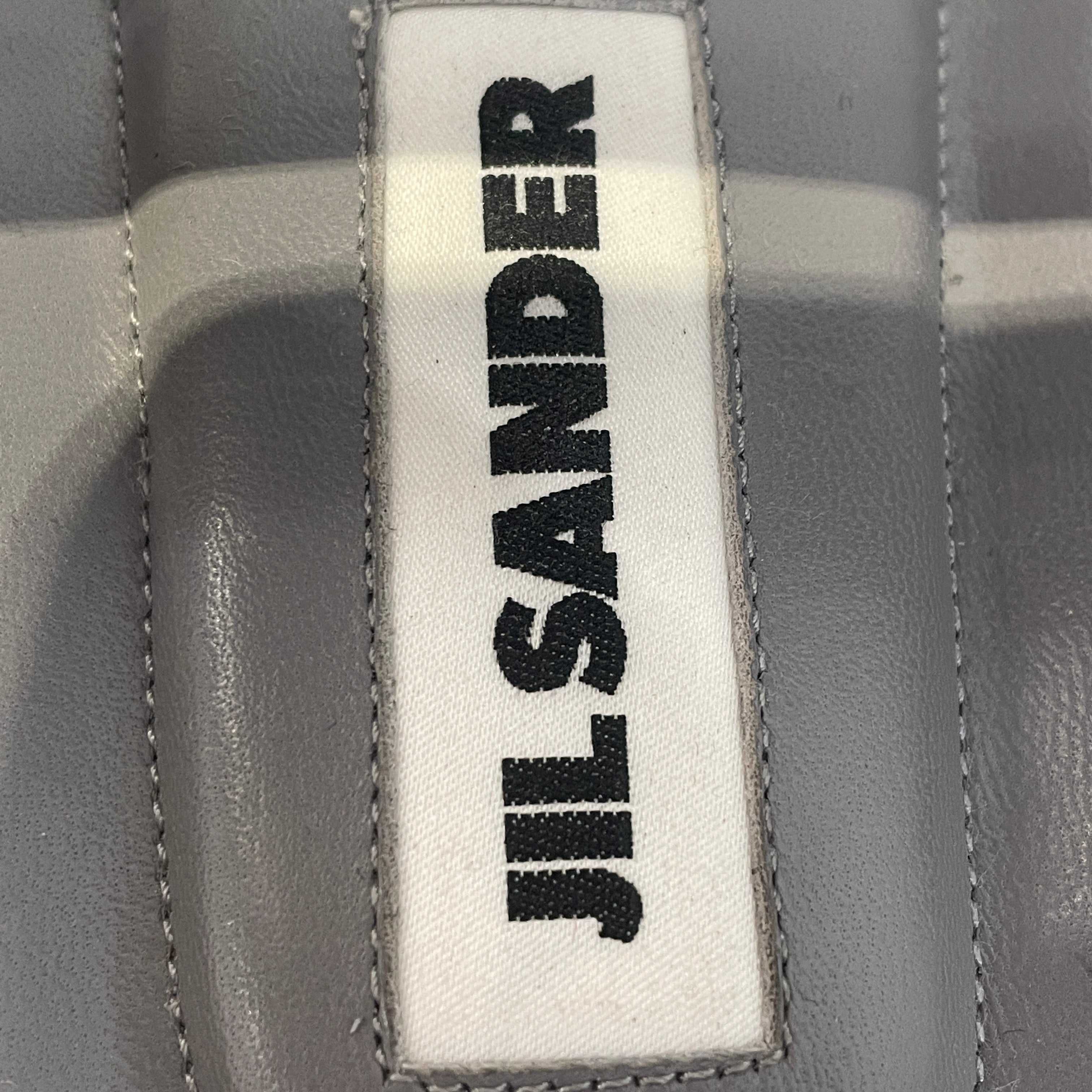 JIL SANDER/Sandals/EU 36/Leather/GRY/Open-Toe/Puffy Leather Flops view 4