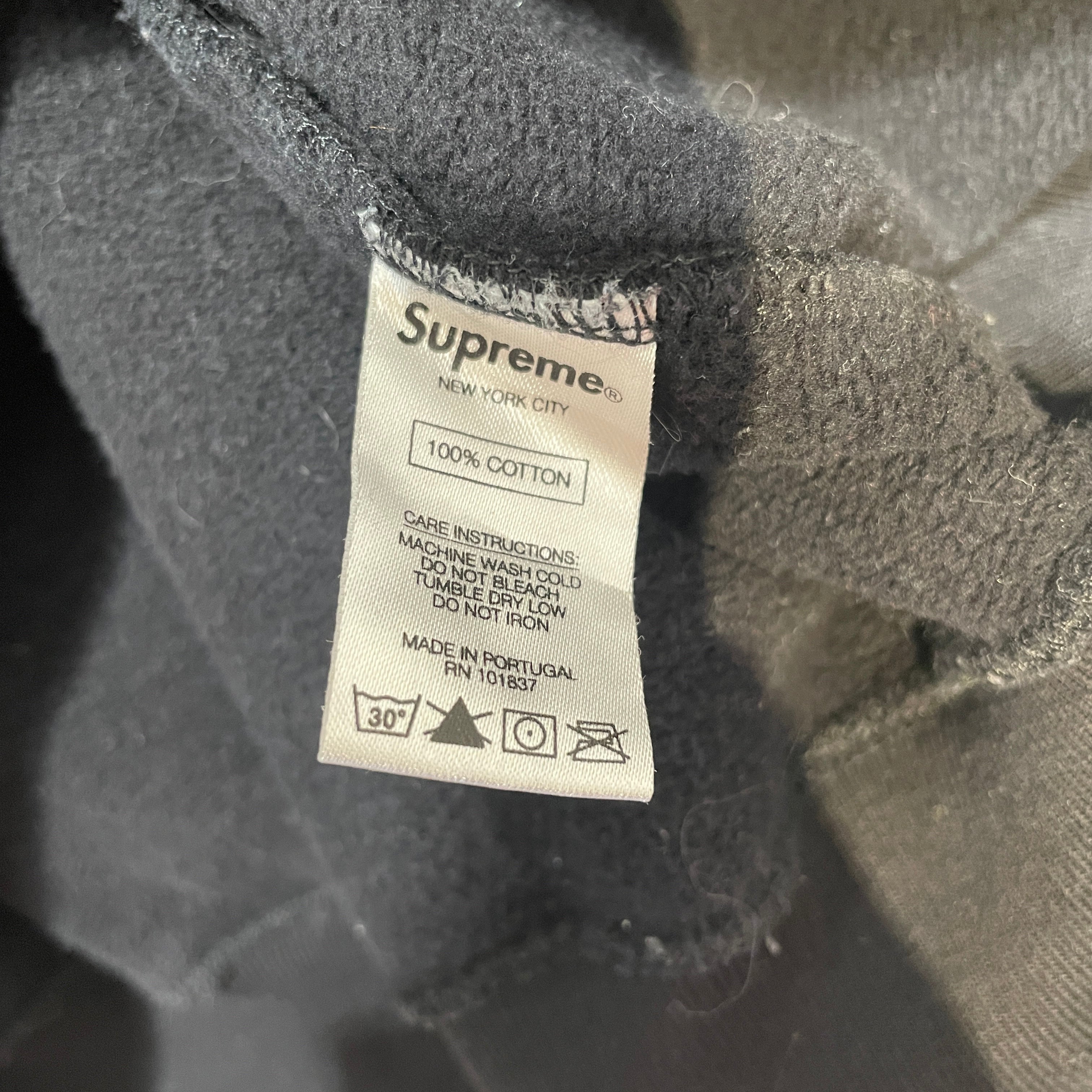 Supreme/Hoodie/XL/Graphic/Cotton/BLK/Love Or Hate Gold Embroidery view 5