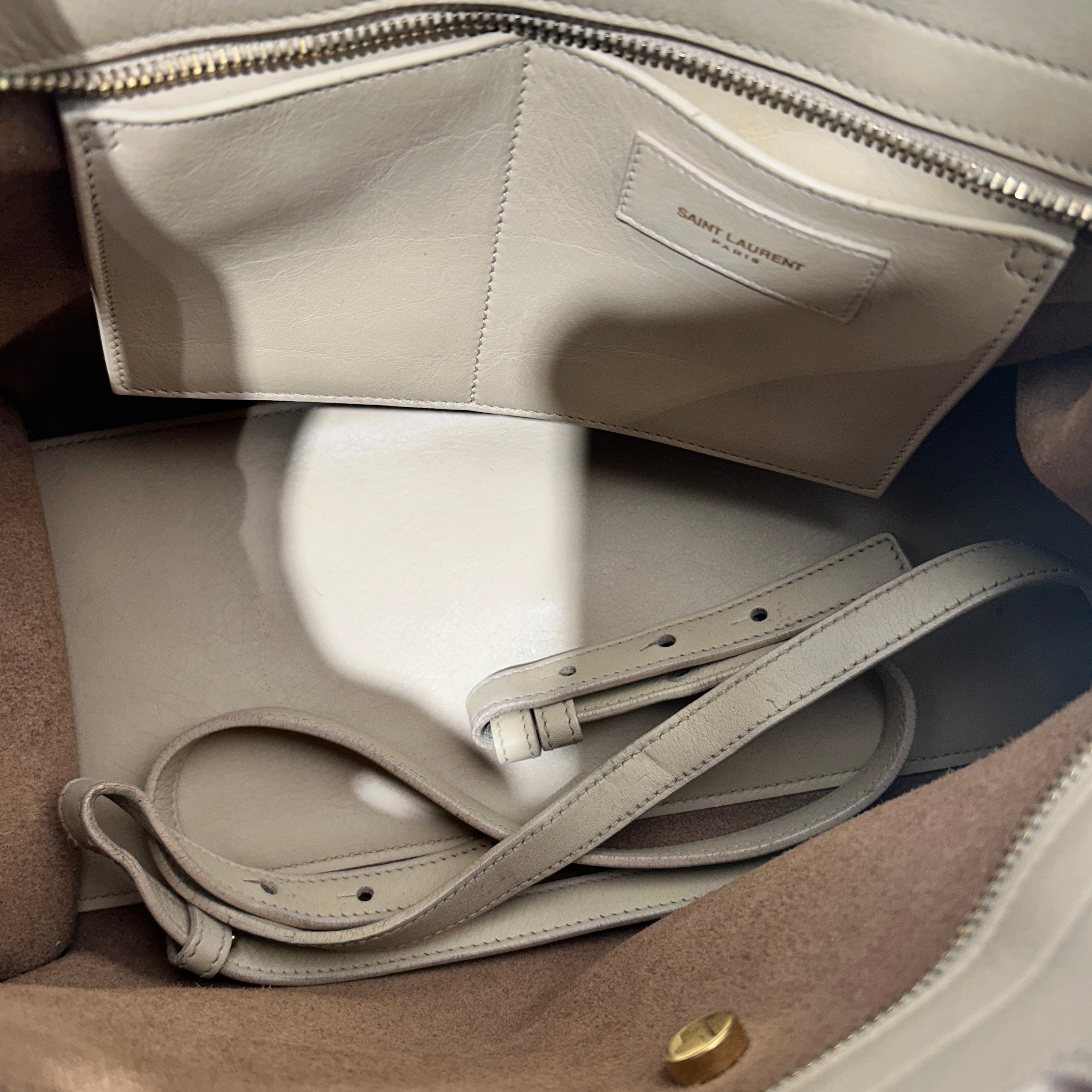 SAINT LAURENT/Hand Bag/Leather/BEG/ view 3