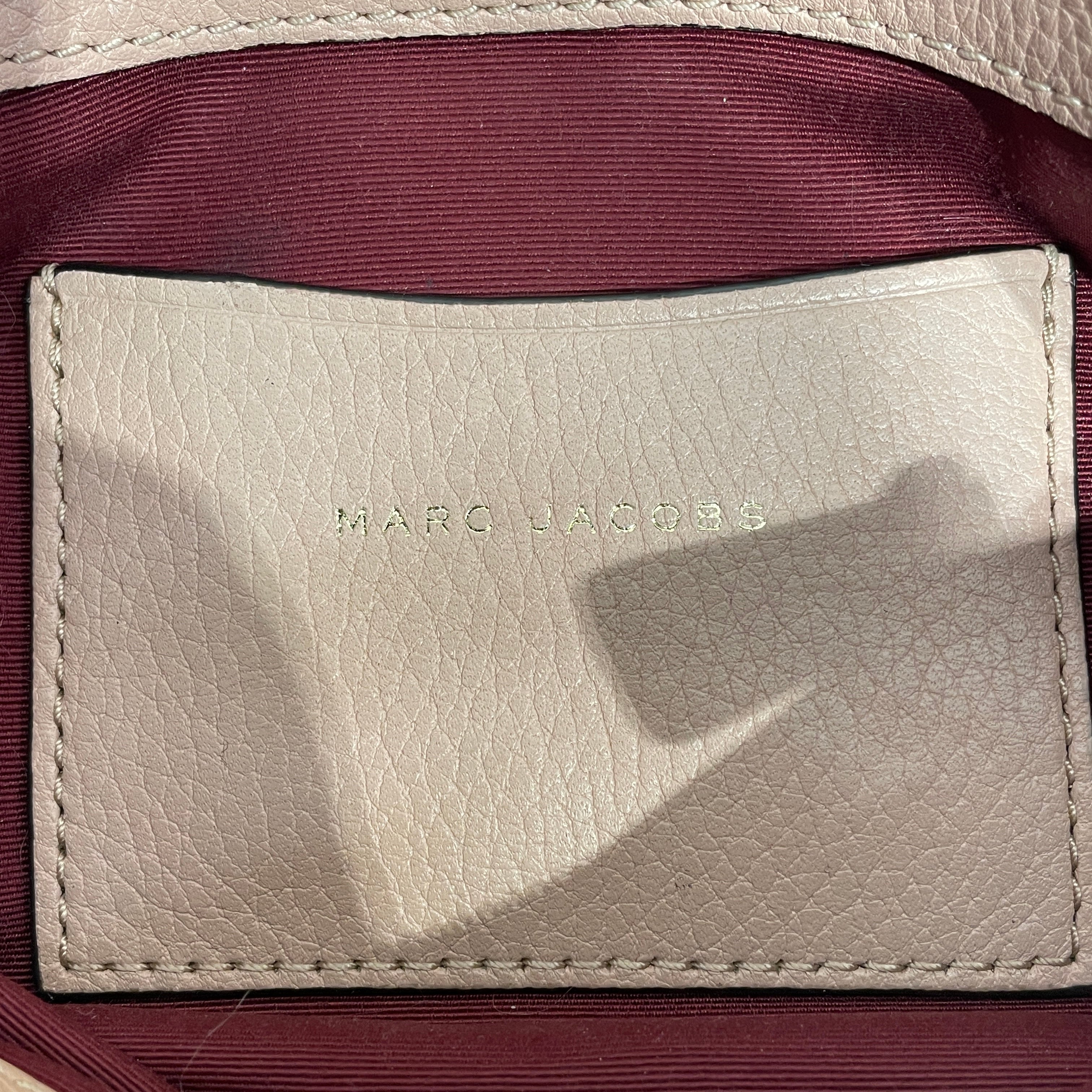 MARC JACOBS/Cross Body Bag/Leather/PNK/Rider Flap Gold Lock Crossbody view 3