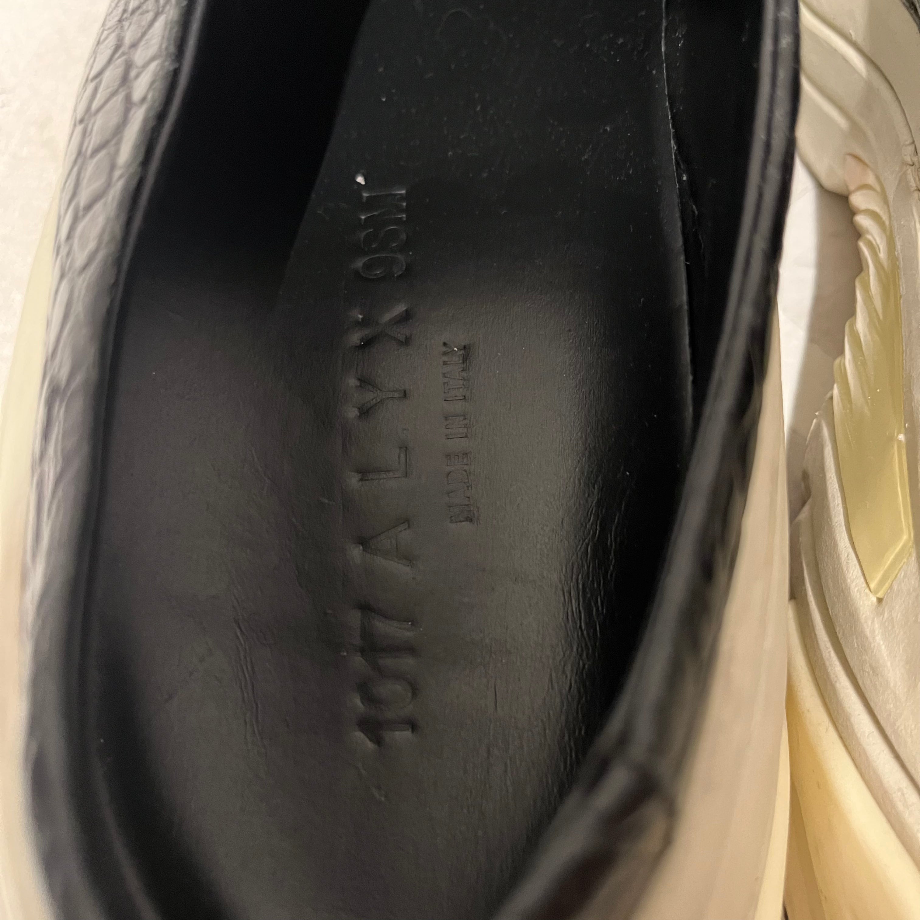 1017 ALYX 9SM(ALYX)/Loafers/US 10/Leather/BLK/Slip-on/ALIGATOR EMBOSSED VIBRAM MULE view 4