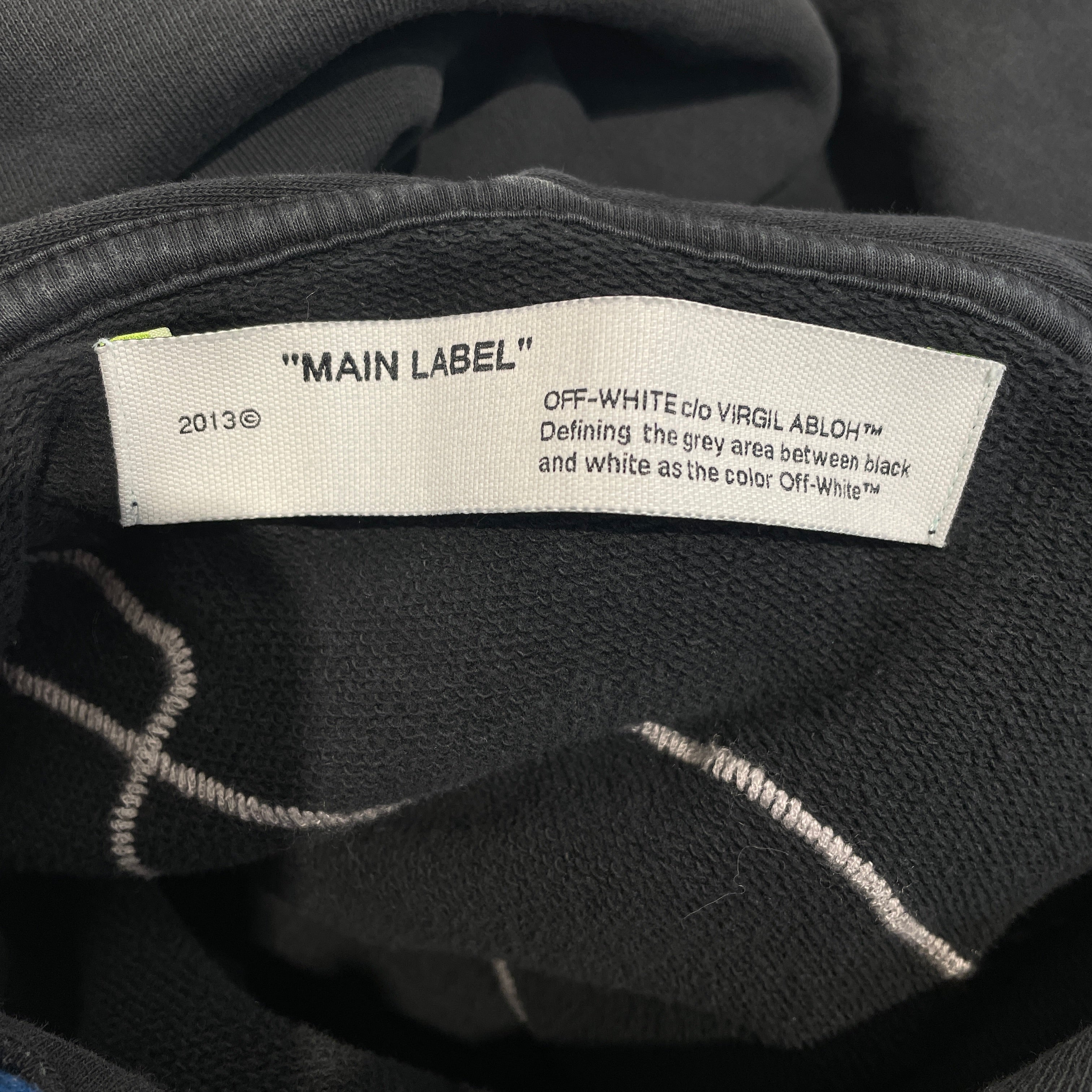 OFF-WHITE/Hoodie/L/Cotton/BLK/ view 3