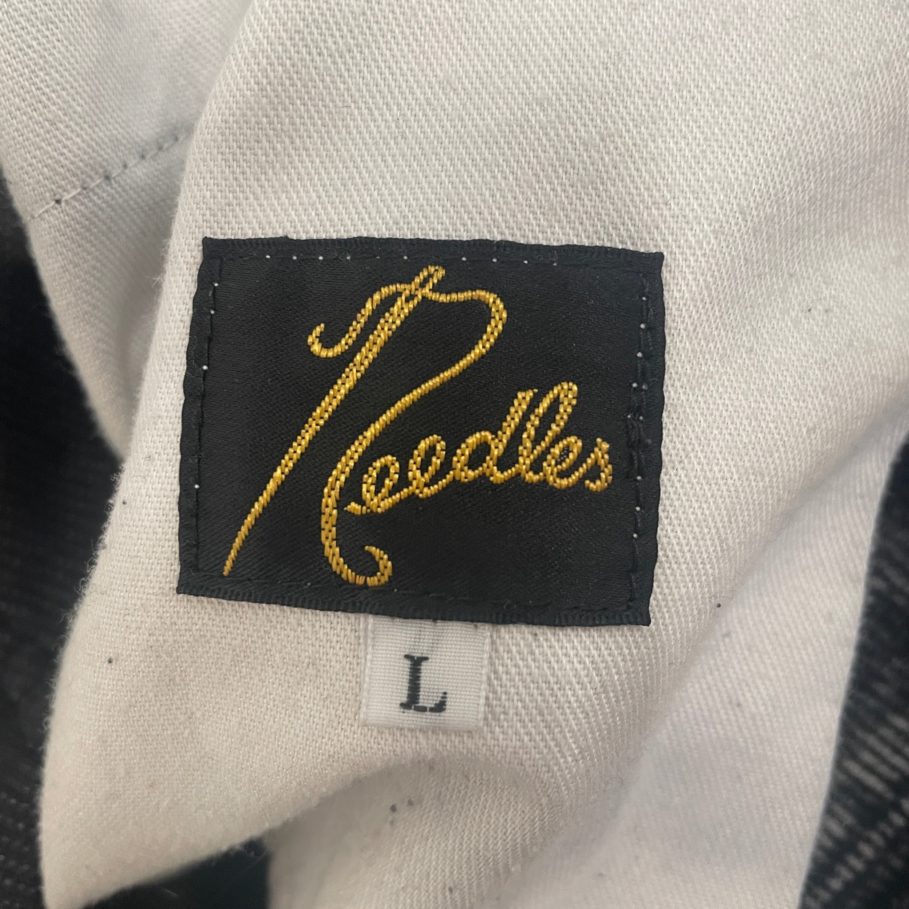 Needles/Straight Pants/L/Corduroy/GRY/Stone Wash Studded view 3