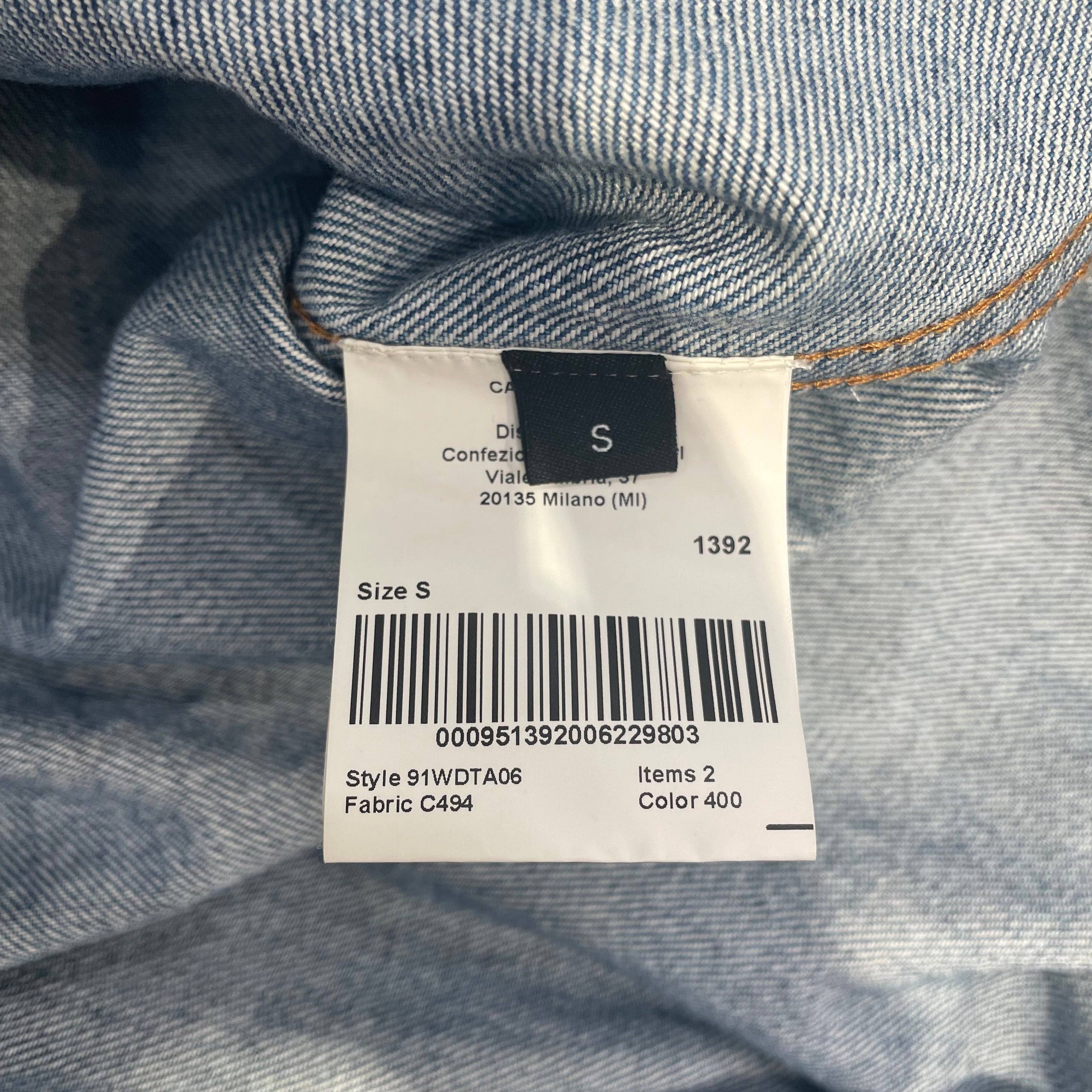 Calvin Klein 205W39NYC/RAF SIMONS/LS Shirt/S/Denim/BLU/Work/Stripe/ORNG REFLECTIVE STRIPES view 4
