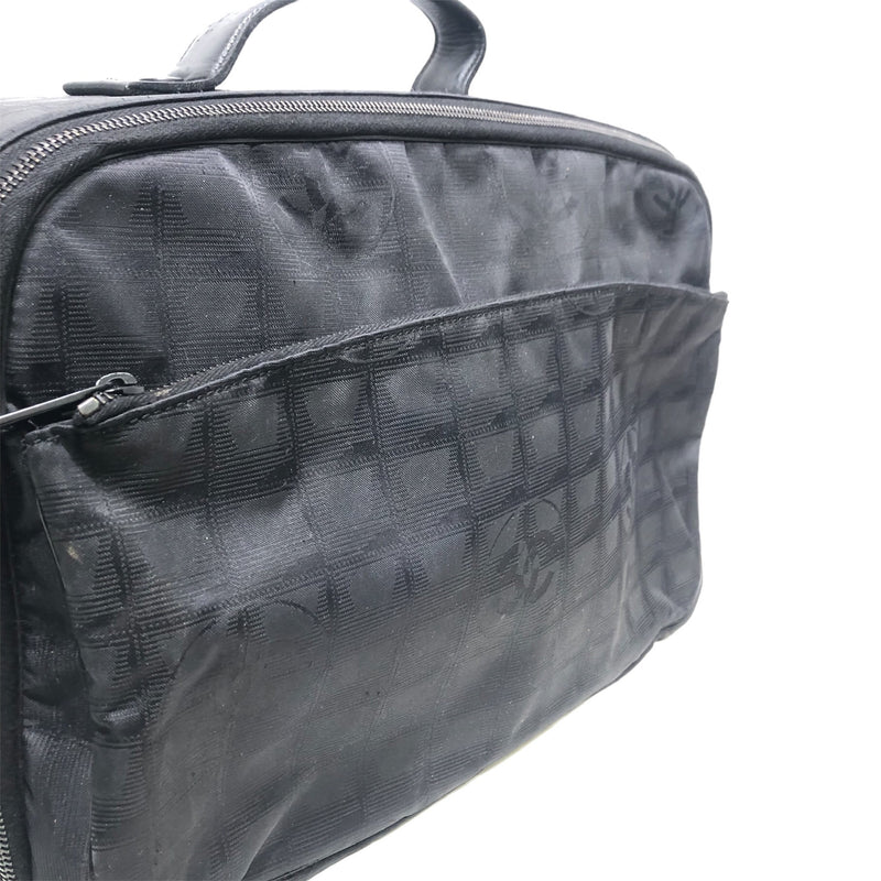 CHANEL/Luggage/All Over Print/Nylon/BLK/