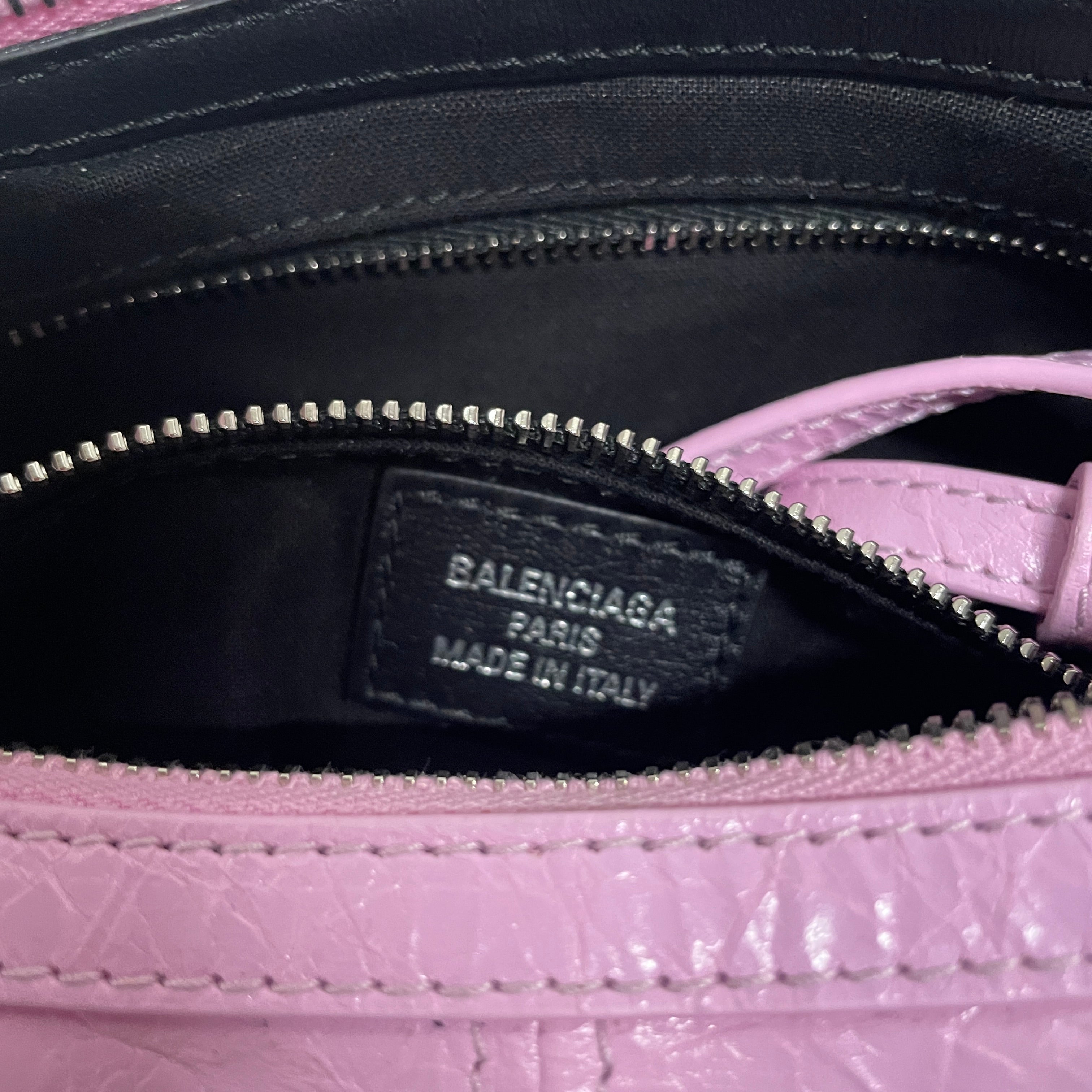 BALENCIAGA/Bag/Leather/PNK/RUCHED/ PAMELA/ SLV HARDWARE view 3