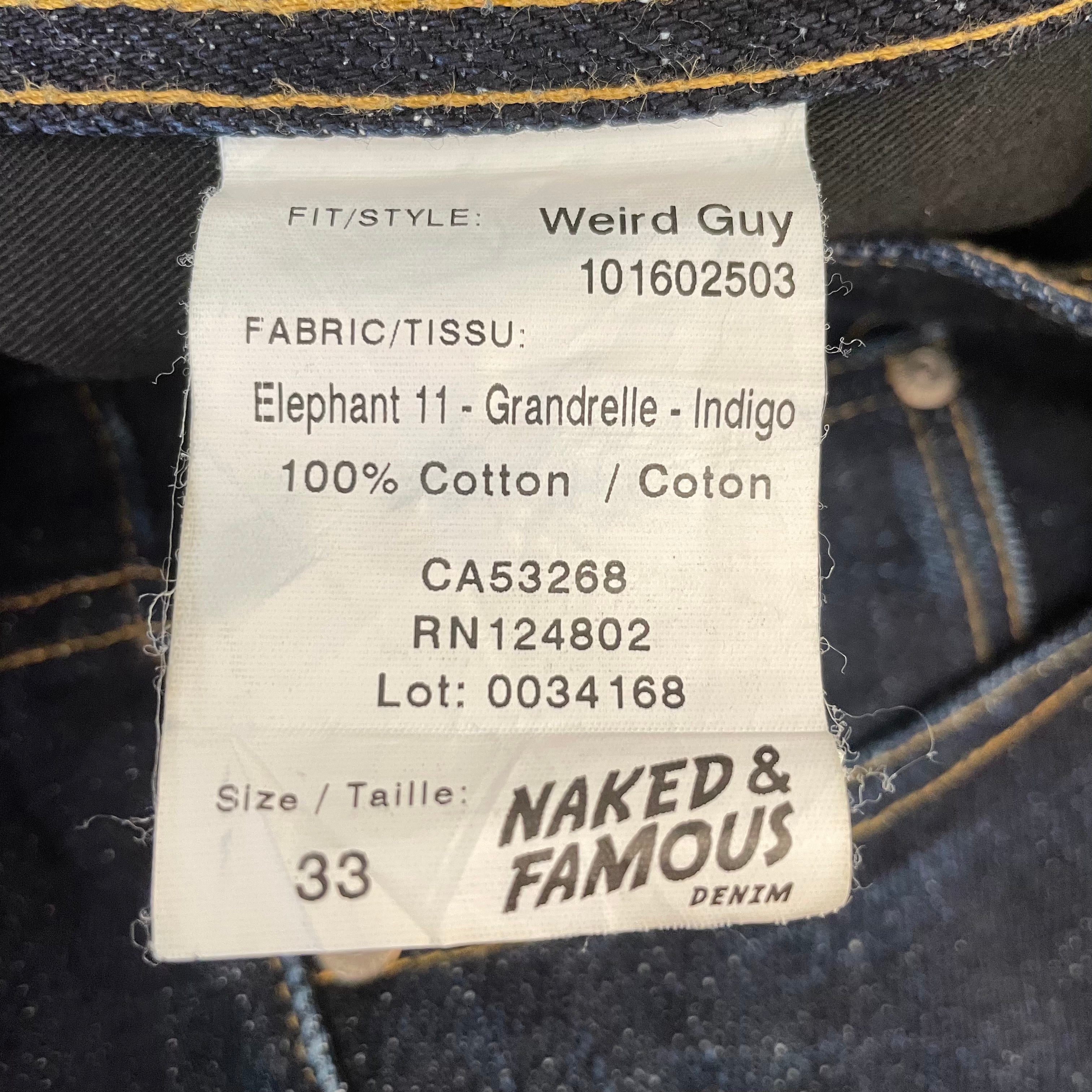 NAKED & FAMOUS DENIM/Pants/33/Denim/NVY/Button Fly/WEIRD GUY CUT/ HEAVY DENIM view 4