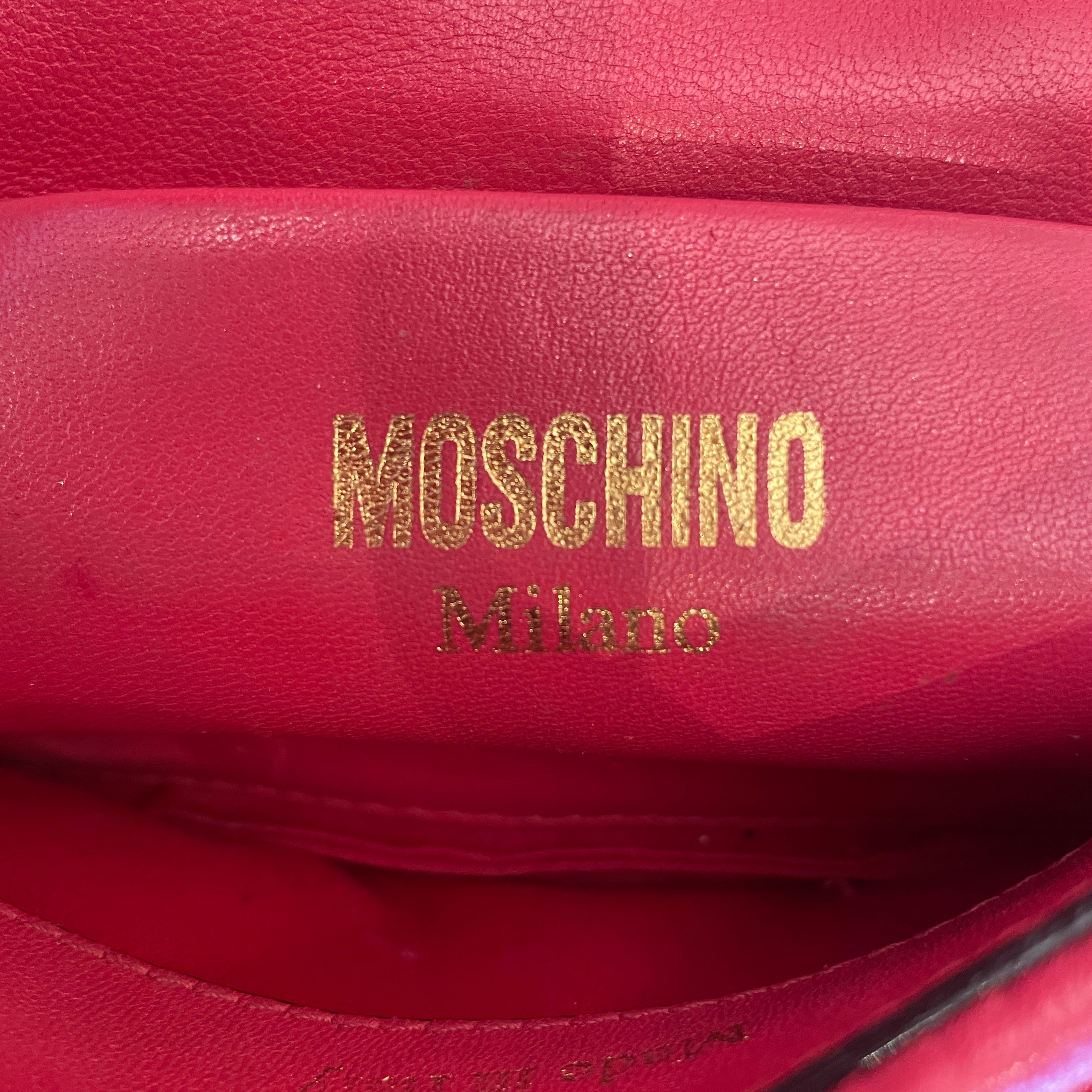 MOSCHINO/Bag/Leather/RED/zip up jacket gold zipper view 4