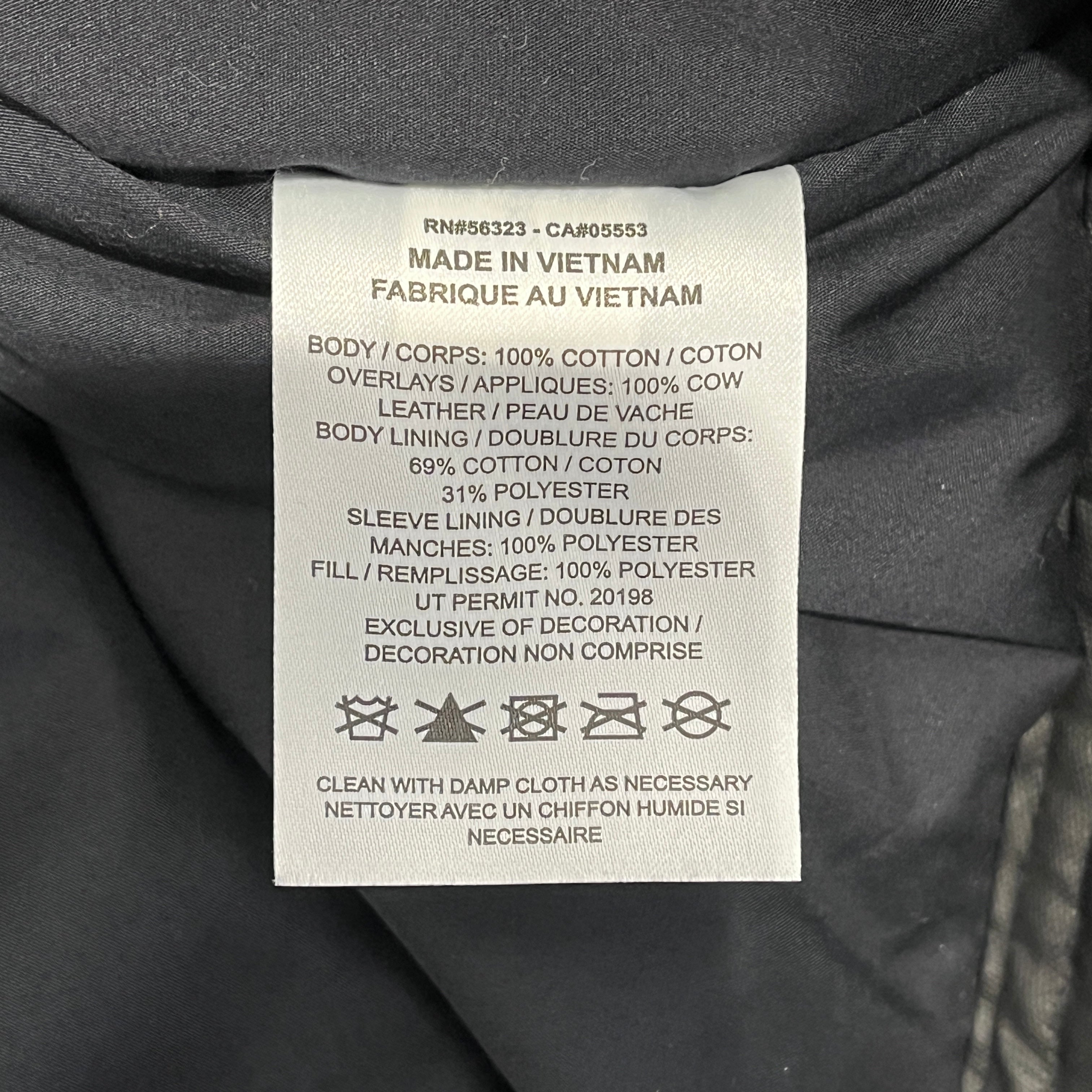 JORDAN BRAND/CACTUS JACK/Leather Jkt/XL/Leather/BLK/Graphic/Waxed Moto Cactus Jack Jacket view 4