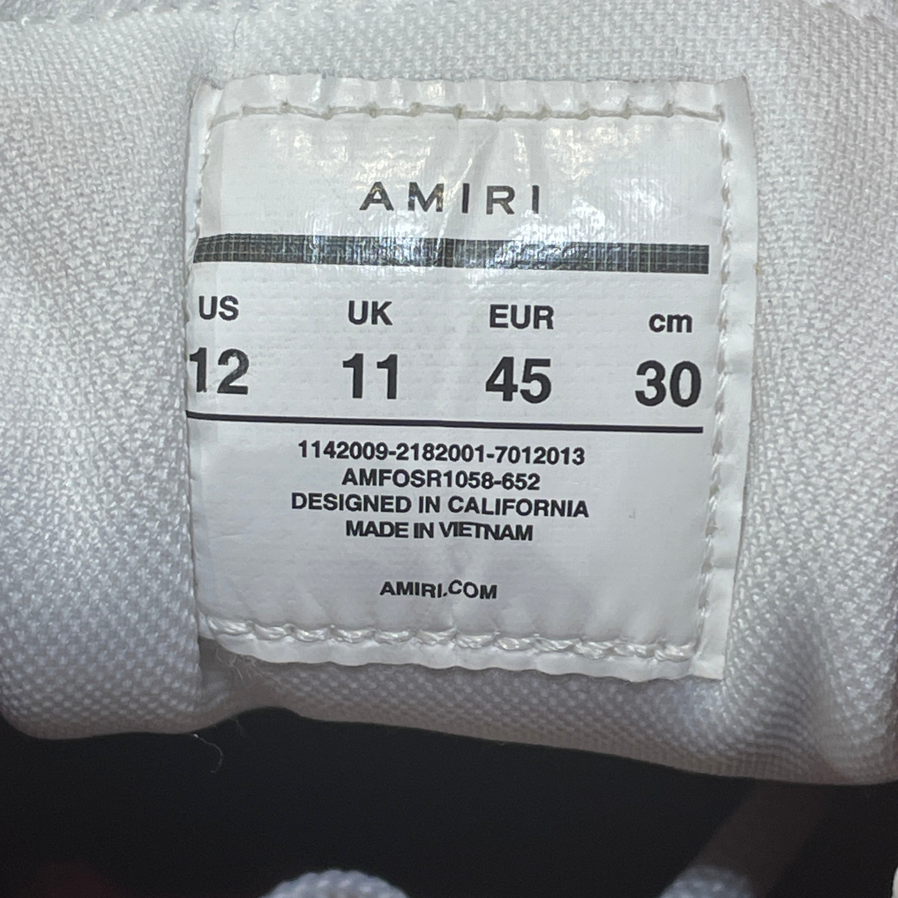AMIRI/Low-Sneakers/US 12/Paisley/Leather/BRD/AMFOSR1058-652 view 4