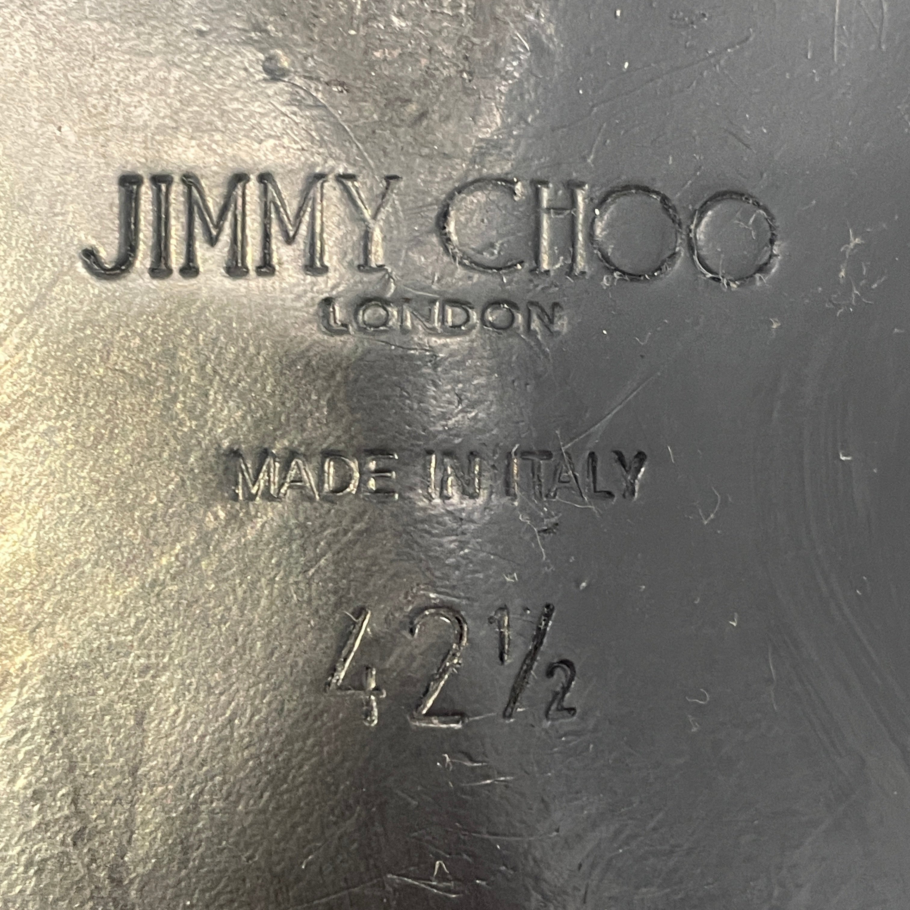 JIMMY CHOO/Loafers/EU 42.5/Leather/GRY/Glitter Devour Smoking Slipper view 4