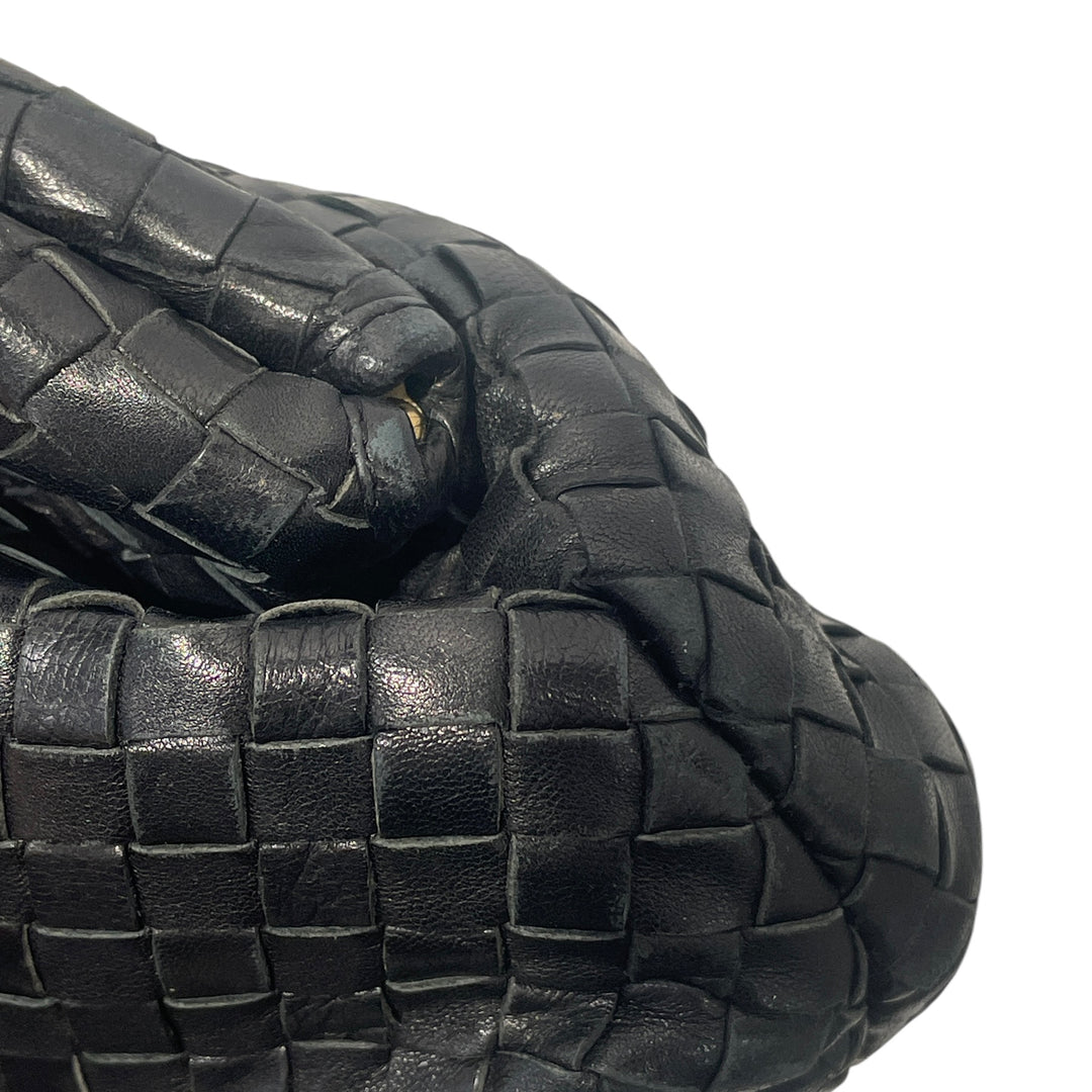 BOTTEGA VENETA/Bag/Leather/BLK/VINTAGE INTRECCIATO LAUREN