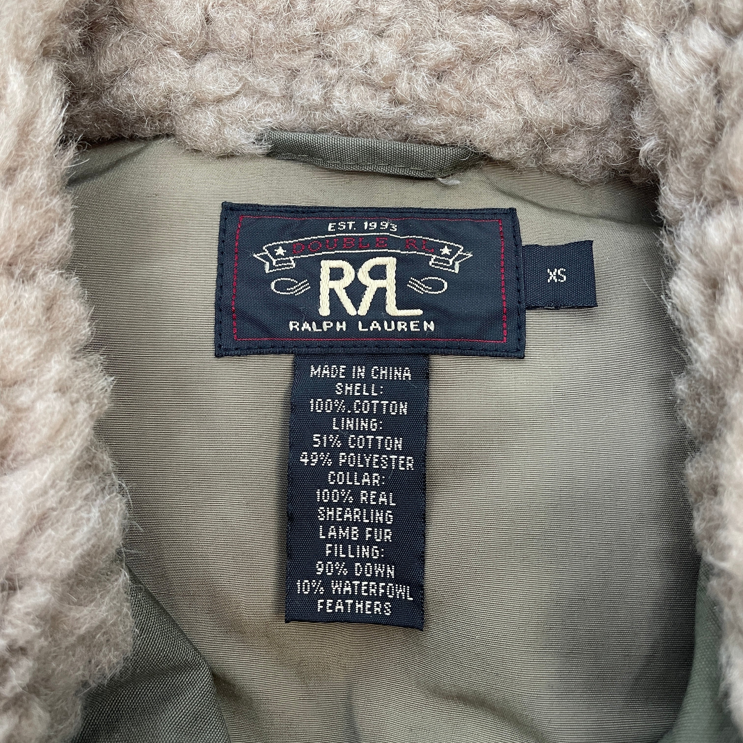 RRL/Vest/XS/Nylon/GRN/fur neck/2 pockets view 3