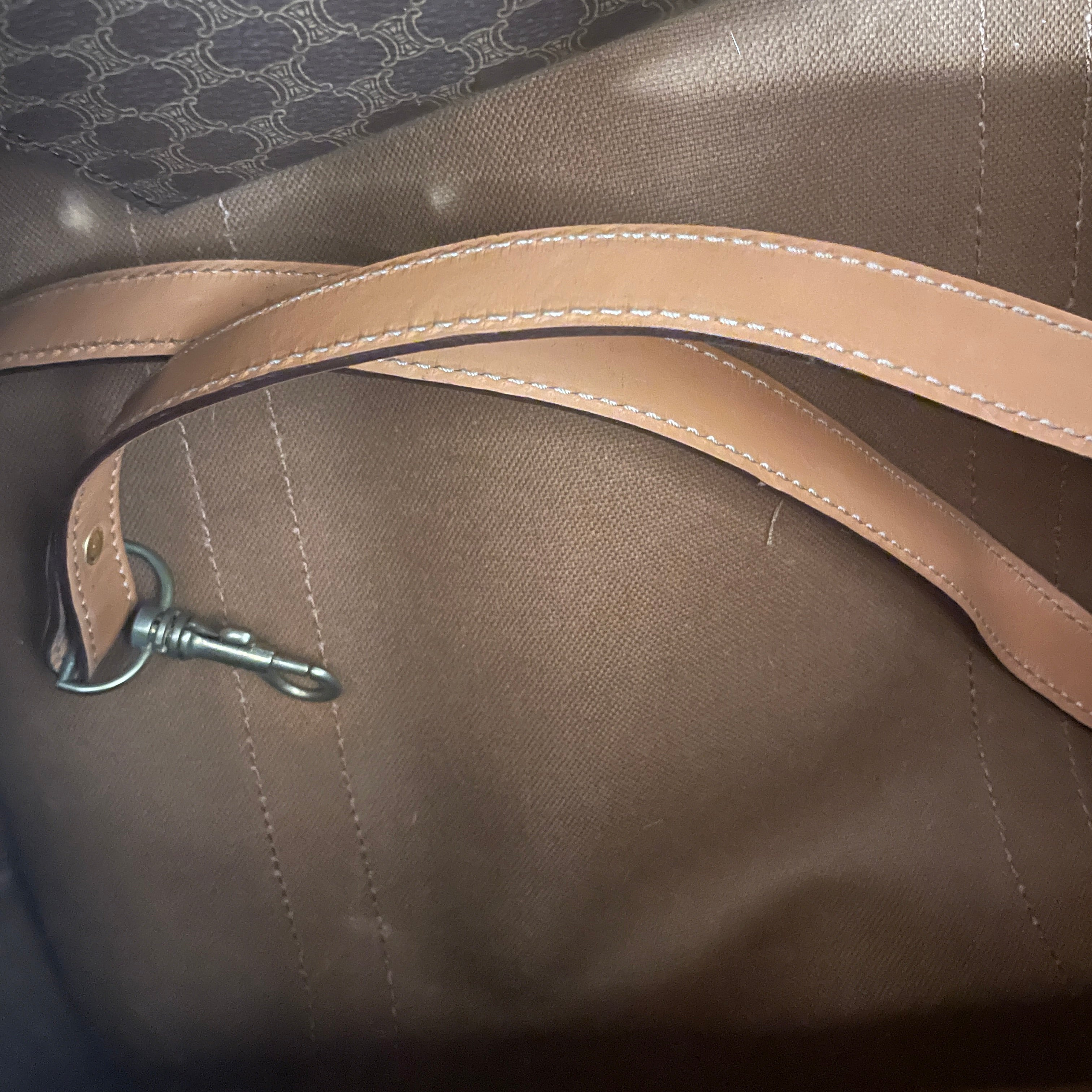 CELINE/Boston Bag/Monogram/Leather/BRW/Macadam Canvas Boston Bag view 5