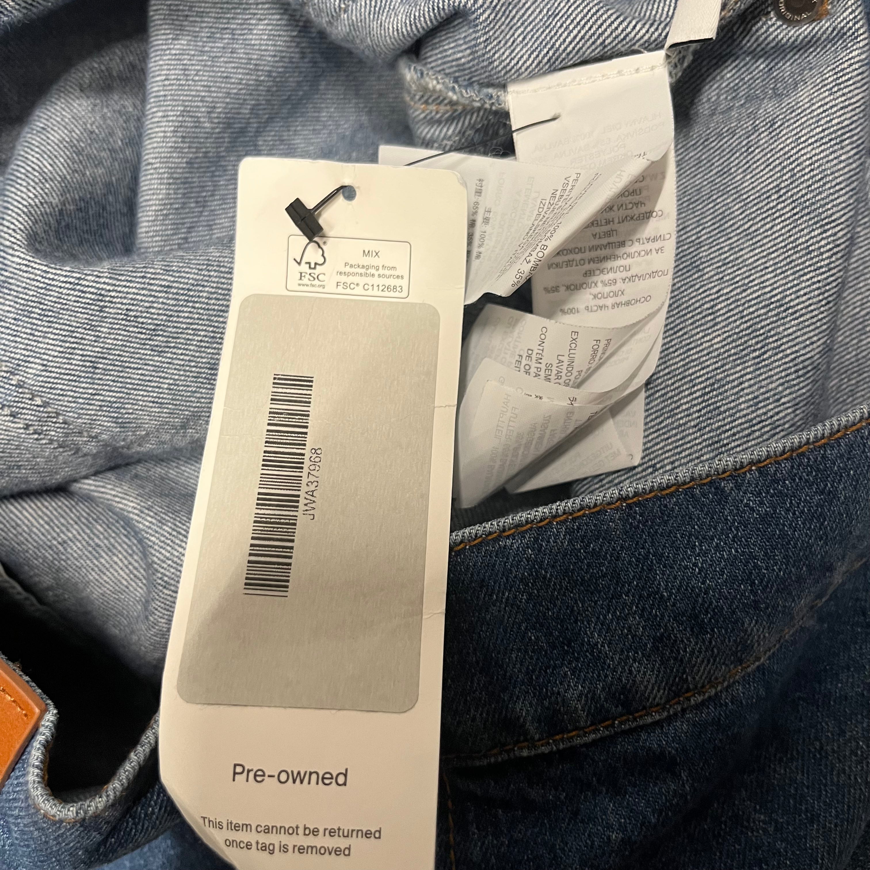 JW ANDERSON(J.W.ANDERSON)/Cropped Pants/33/Cotton/BLU/cropped cool cut view 4