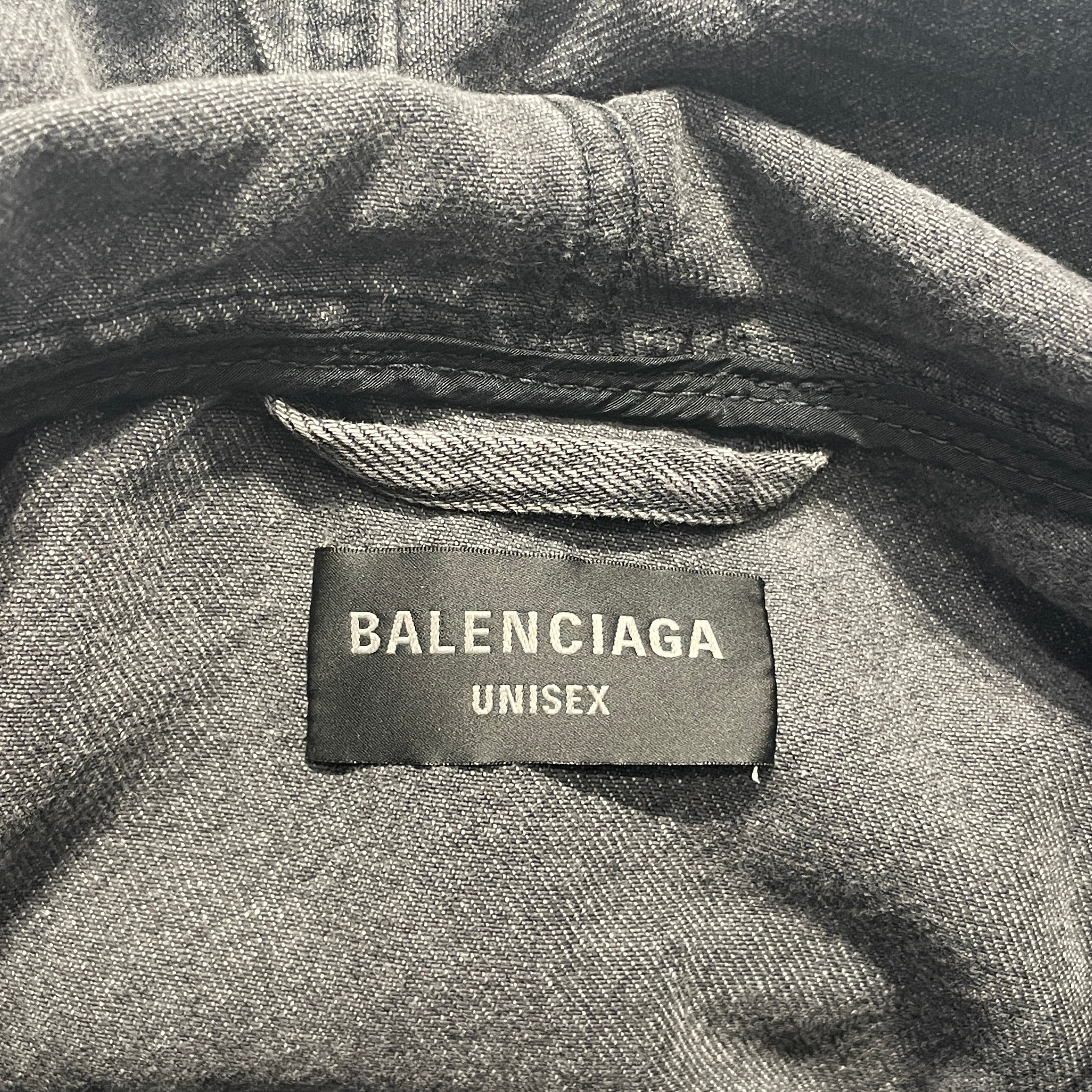 BALENCIAGA/Heavy Cardigan/5/Denim/GRY/ view 3