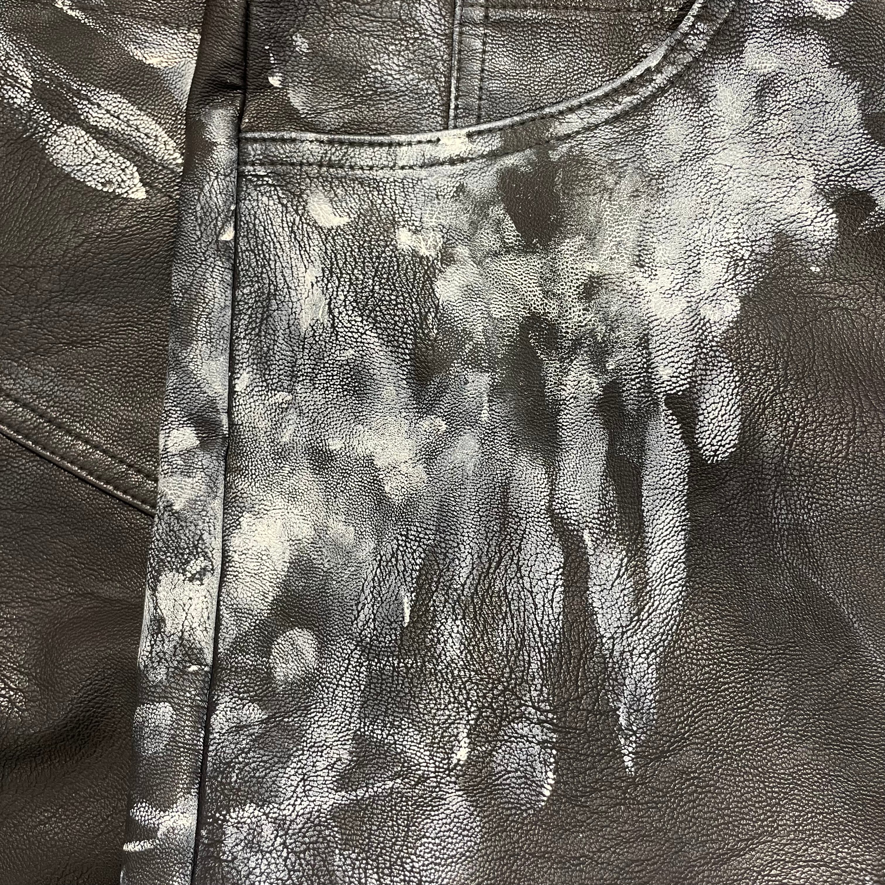 entire studios/Straight Pants/M/Leather/BLK/All Over Print/ view 3