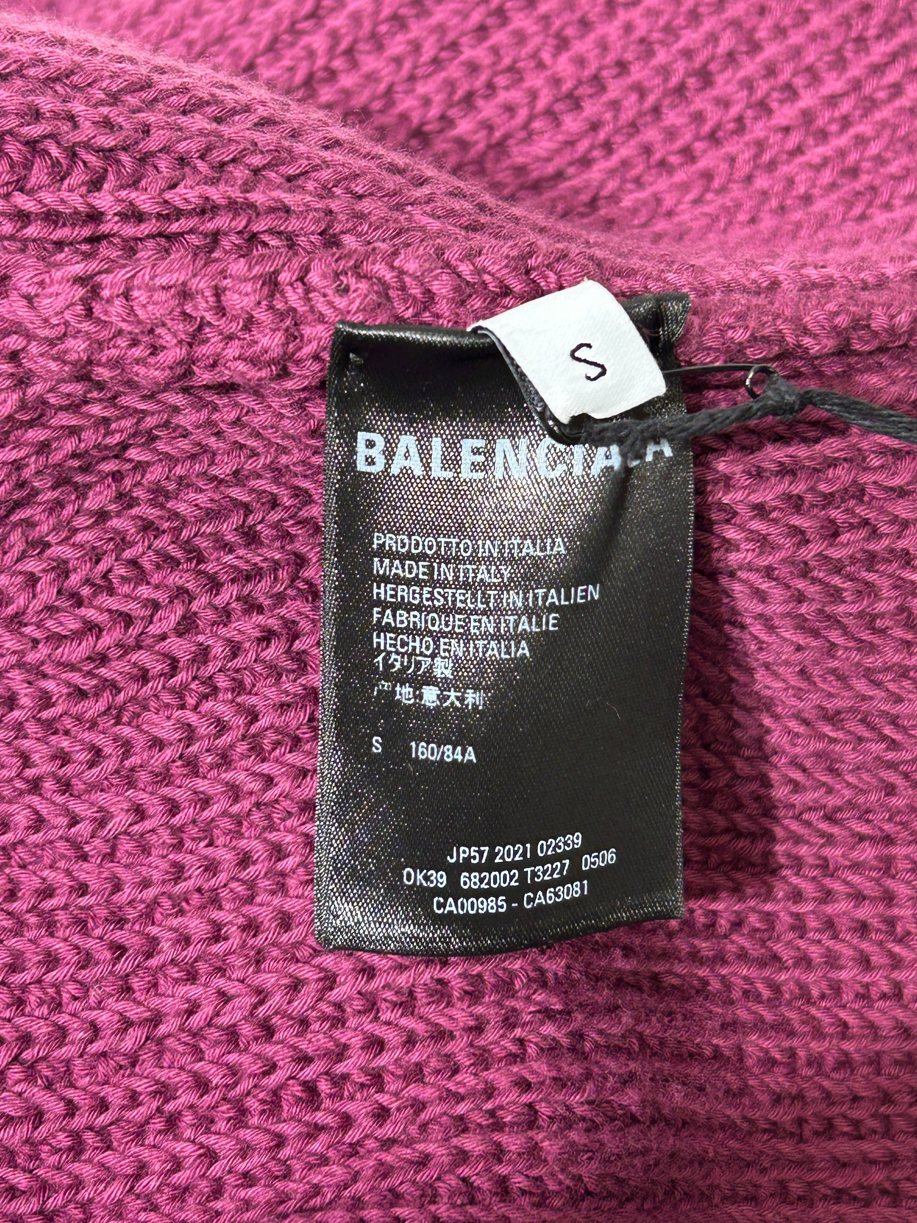 BALENCIAGA/Heavy Sweater/S/Cotton/PPL/Oversize/ view 4