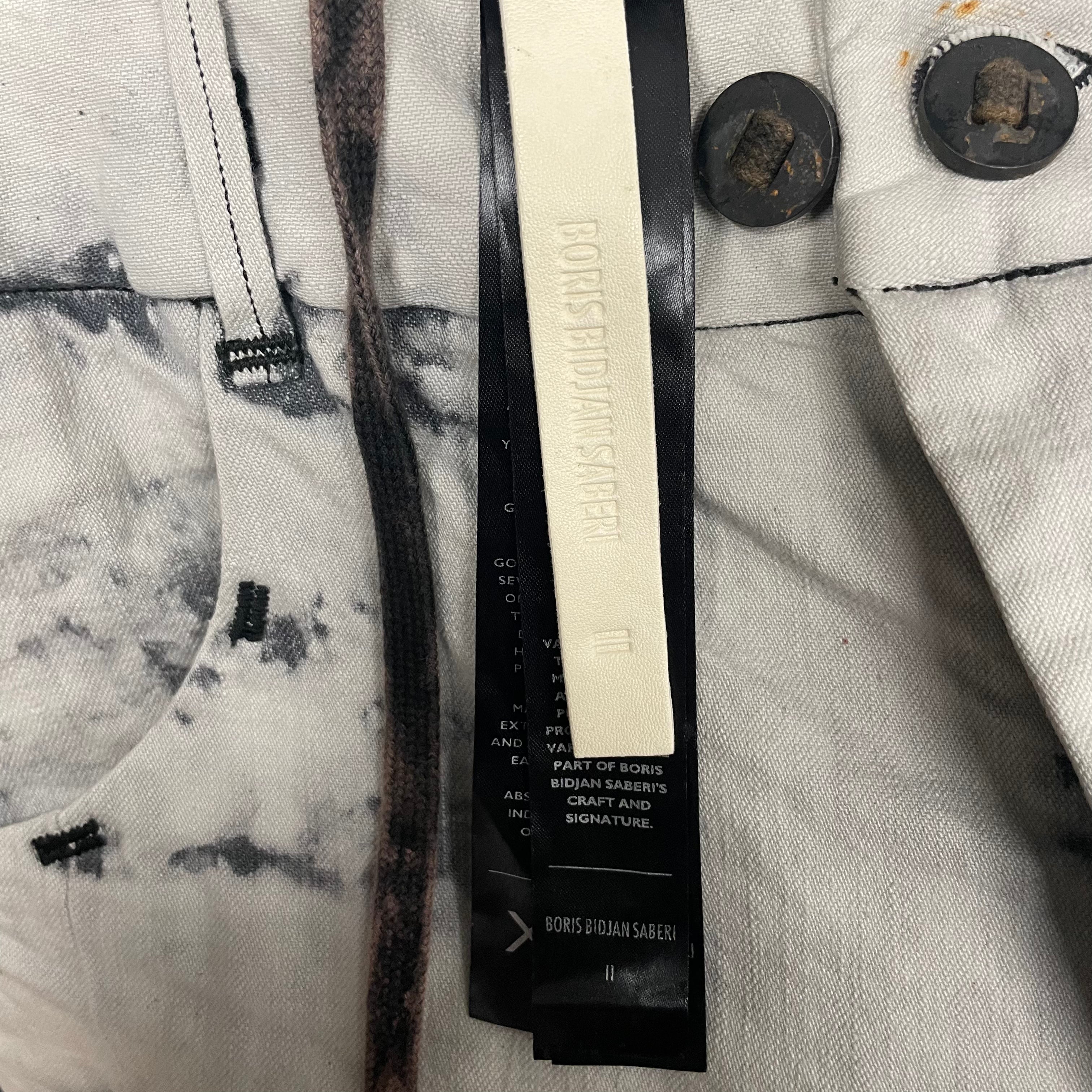 Boris Bidjan Saberi/Straight Pants/XL/Denim/WHT/NEW W TAG BORIS P13 DENIMS view 4