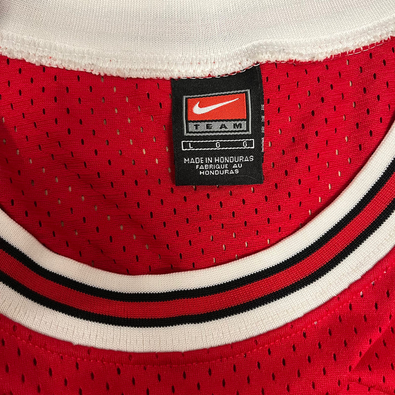 NIKE/Tank Top/L/Nylon/RED/Jordan flight label