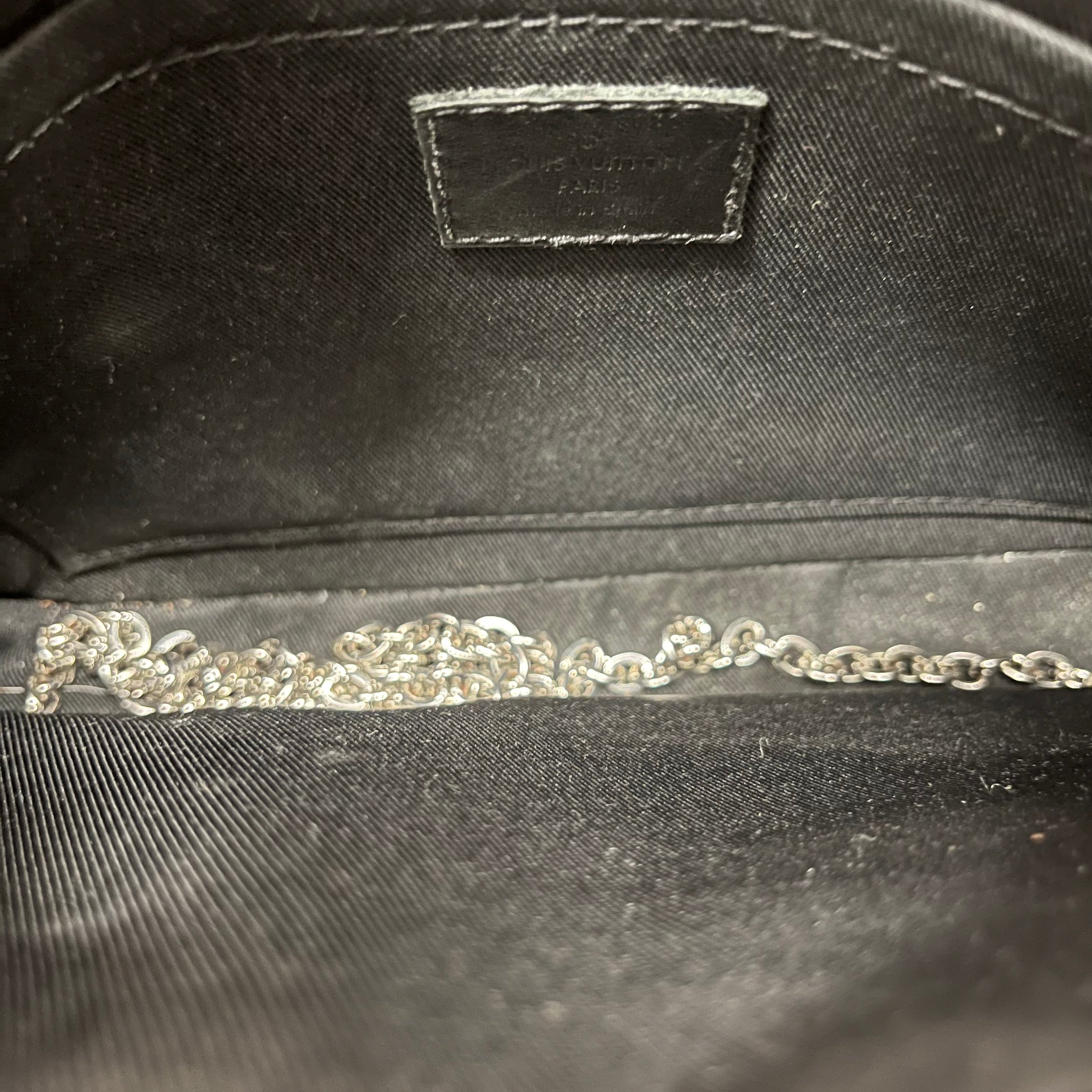 LOUIS VUITTON/Cross Body Bag/OS/Leather/BLK/Steamer Messenger view 5