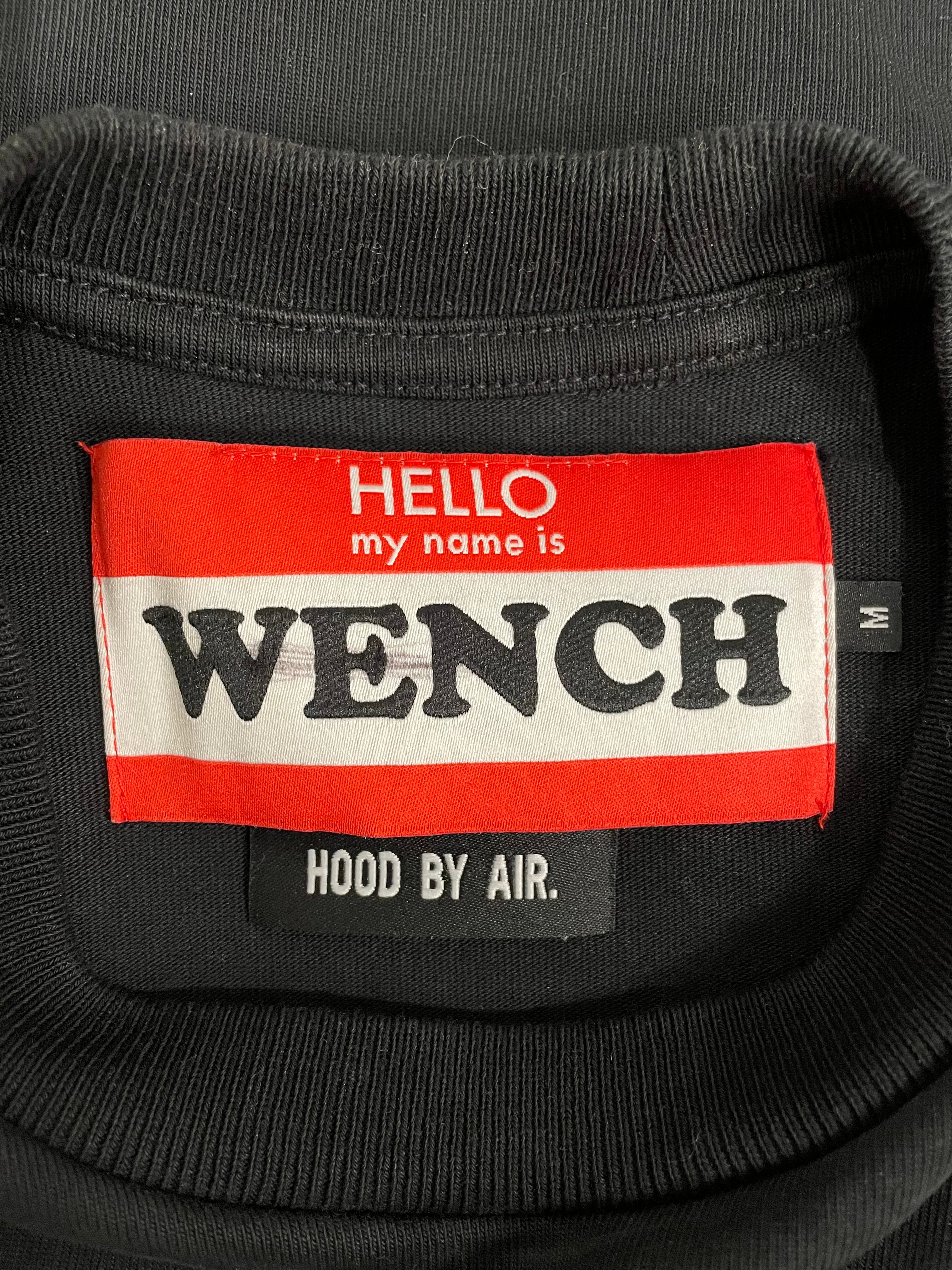 HOOD BY AIR./T-Shirt/M/Cotton/BLK/WENCH FACE PRINT view 3