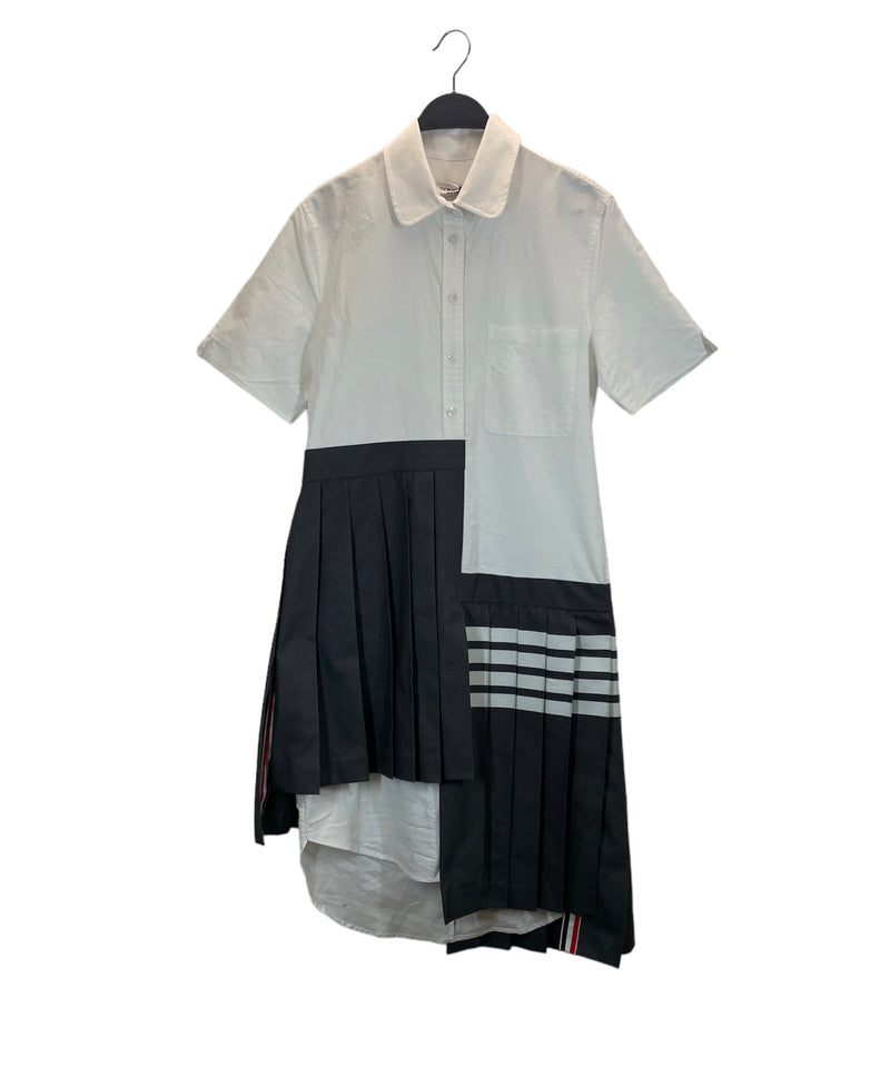 THOM BROWNE. NEW YORK/SS Dress/M/Cotton/WHT/