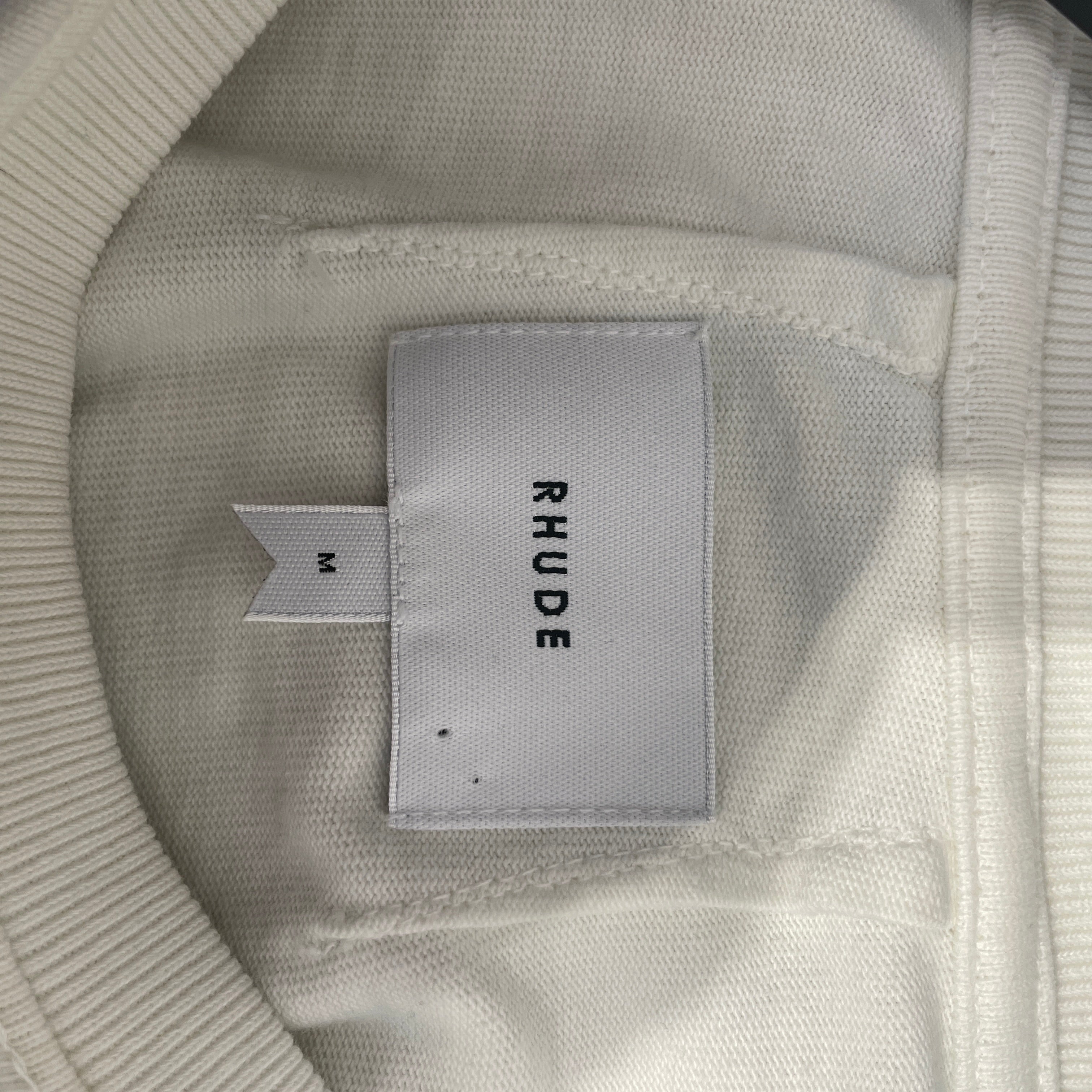 RHUDE/T-Shirt/M/Cotton/WHT/Graphic/YACHTY CLUB view 3