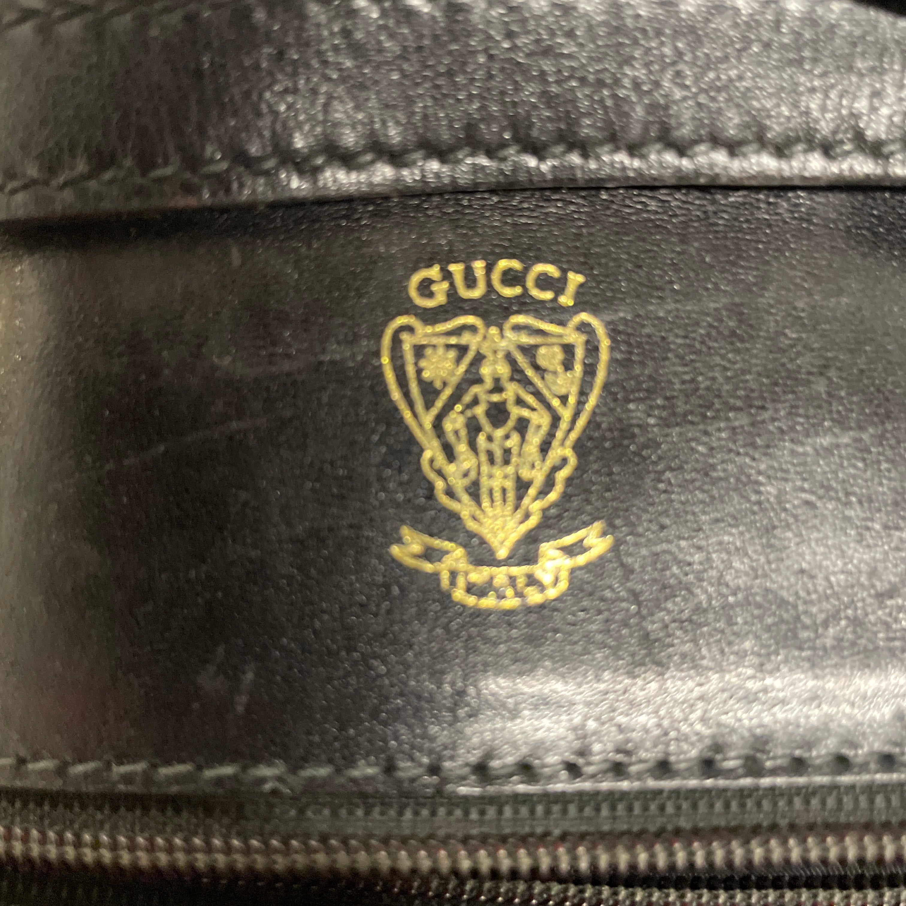 GUCCI/Hand Bag/Leather/BLK/3MTBQYD/VINTAGE BLACK LEATHER view 3