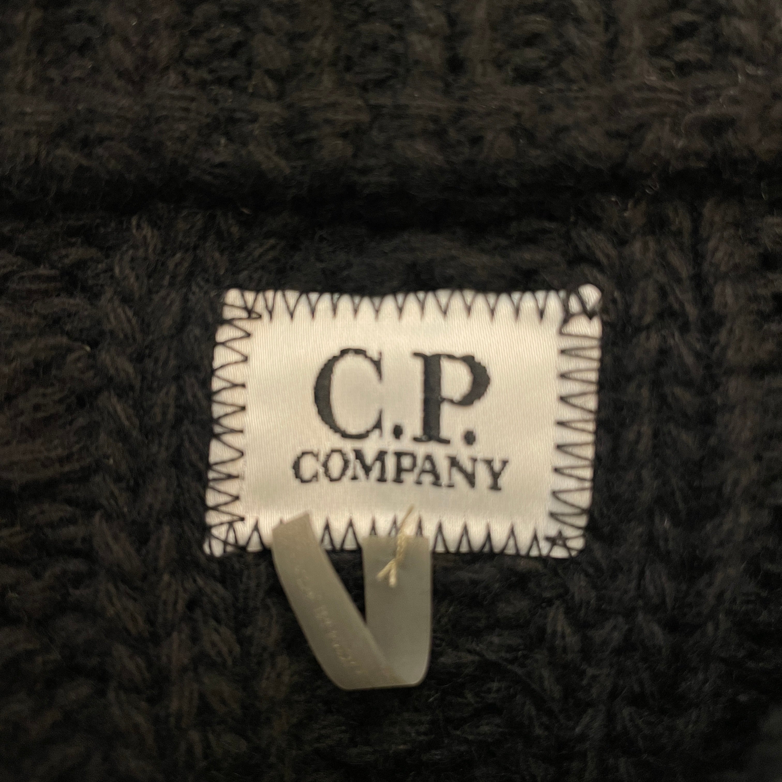 C.P COMPANY/Puffer Jkt/XL/Wool/BLK/BACK KNIT LOGO view 3