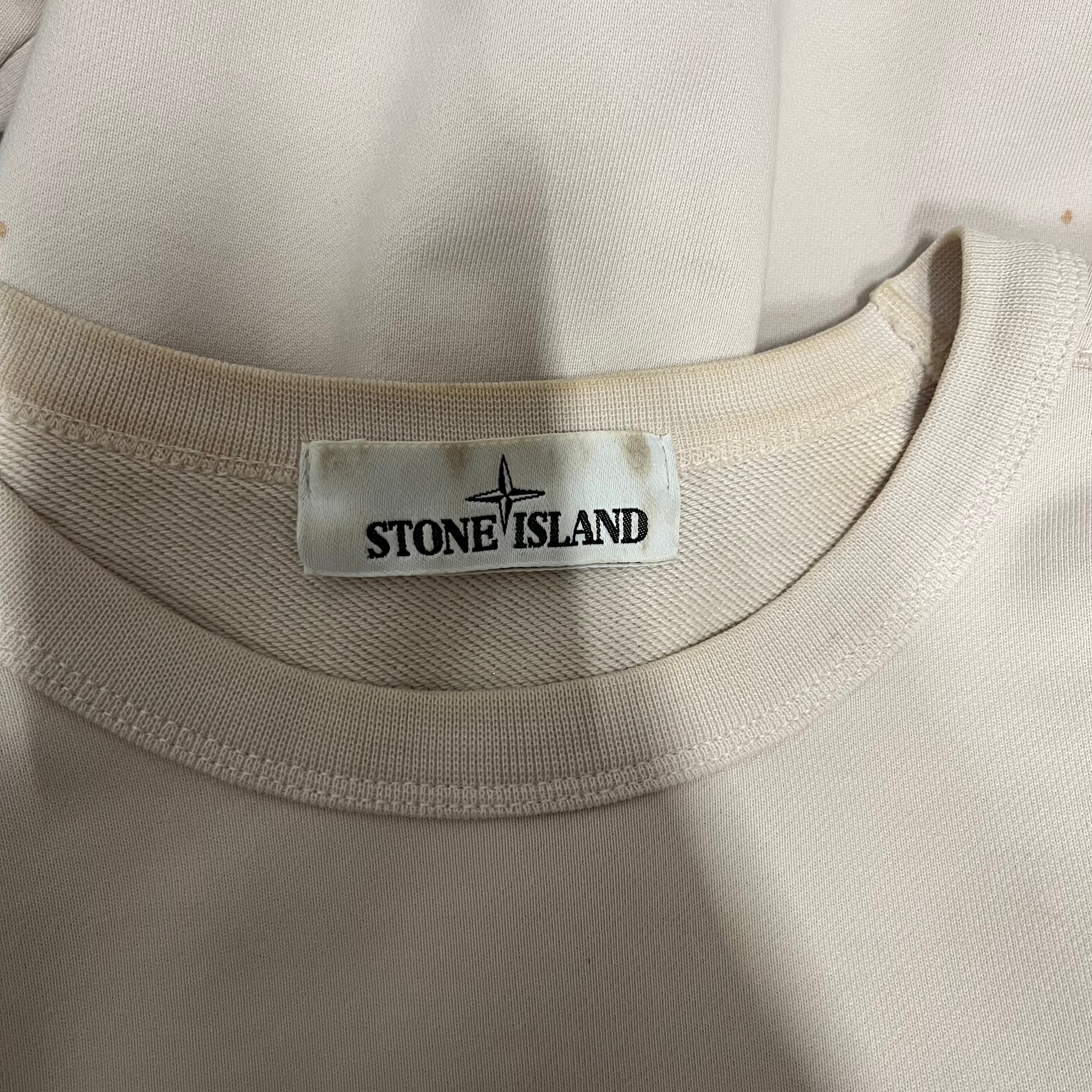 STONE ISLAND/Sweater/M/Cotton/PNK/Pullover/LIGHT SWEATSHIRT view 3
