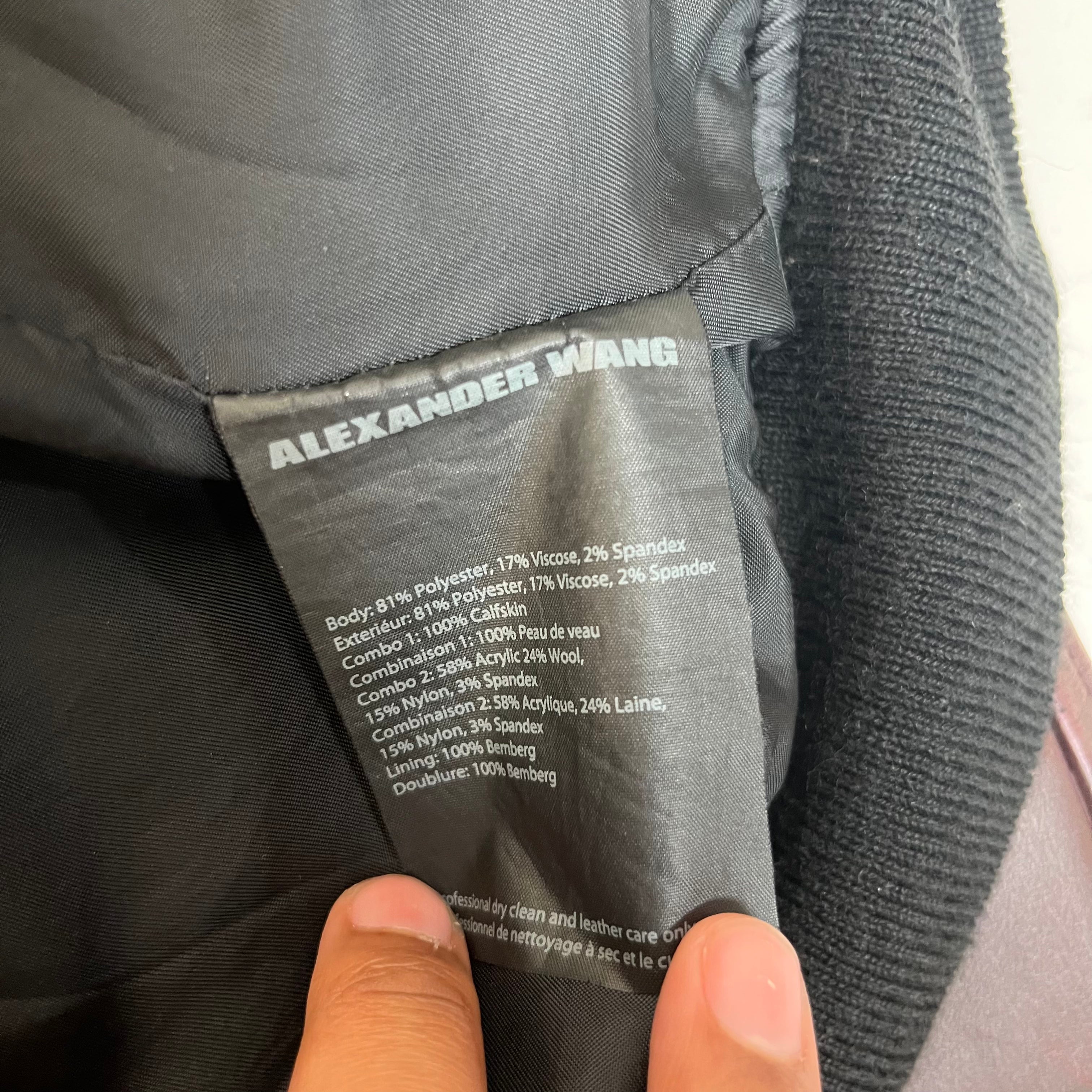 Alexander Wang/Leather Jkt/L/Leather/BLK/ view 4