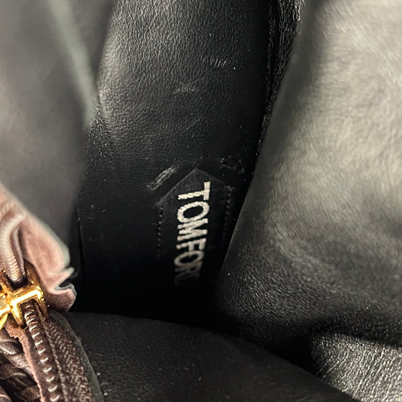 TOM FORD/Booties/EU 37.5/Leather/BRW/