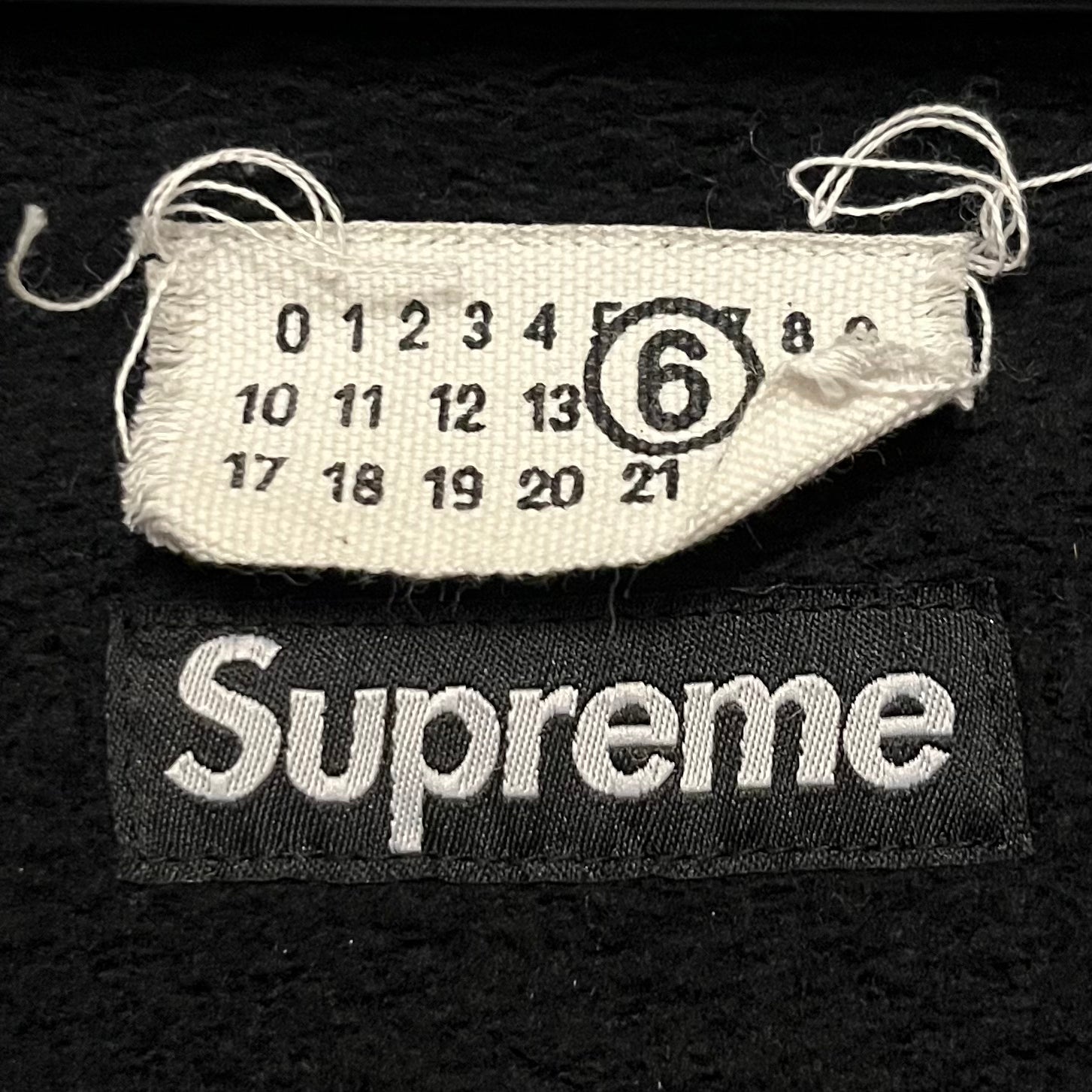 MM6/Supreme/Zip Up Hoodie/S/Cotton/BLK/ view 3