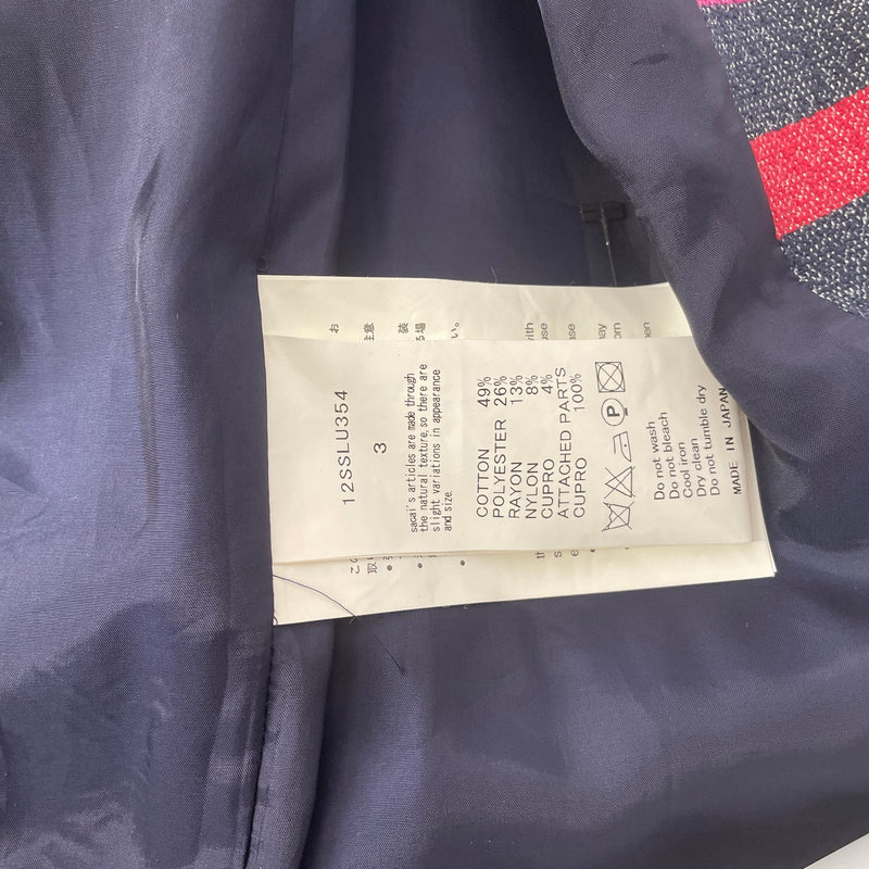 sacai luck/Tailored Jkt/3/Stripe/Cotton/MLT/CHAIN JKT